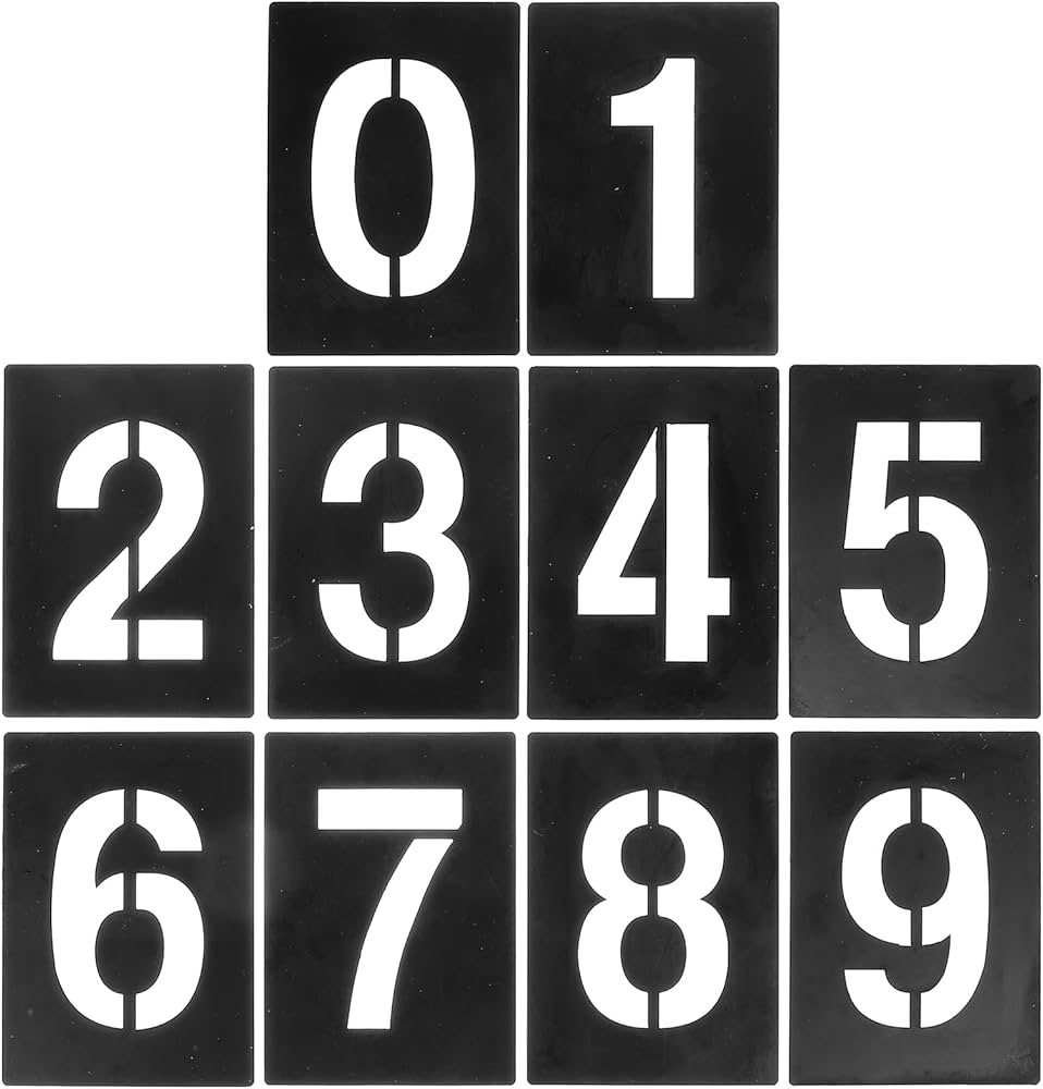 Free Printable Number Plate Template