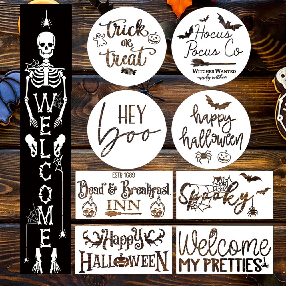 Amazon Halloween Stencils For Painting On Wood Skeleton Stencil Large Halloween Welcome Templates For Porch Sign Door Hanger Holiday Decor Amazon Halloween Stencils For Painting On Wood Skeleton Stencil Large Halloween Welcome Templates For Porch Sign Door Hanger Holiday Decor