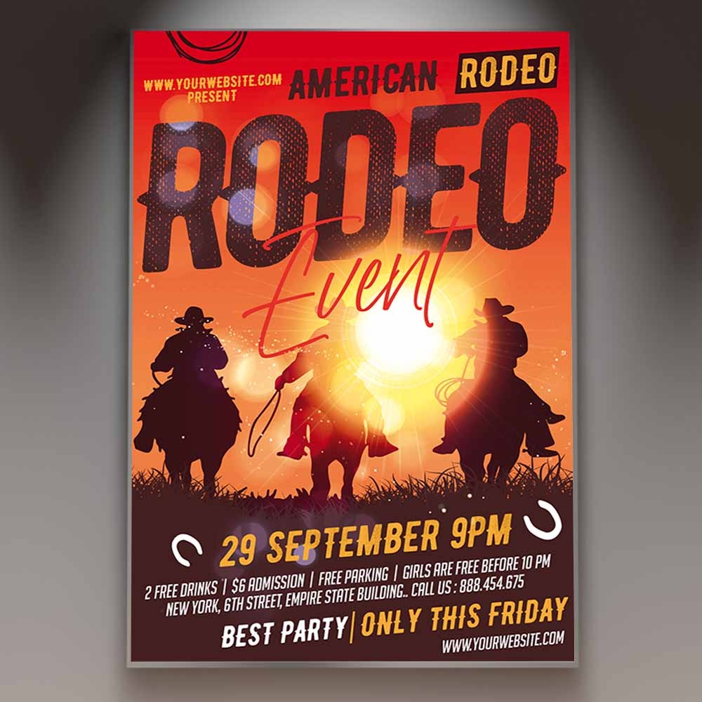 American Rodeo Card Printable Template American Rodeo Card Printable Template