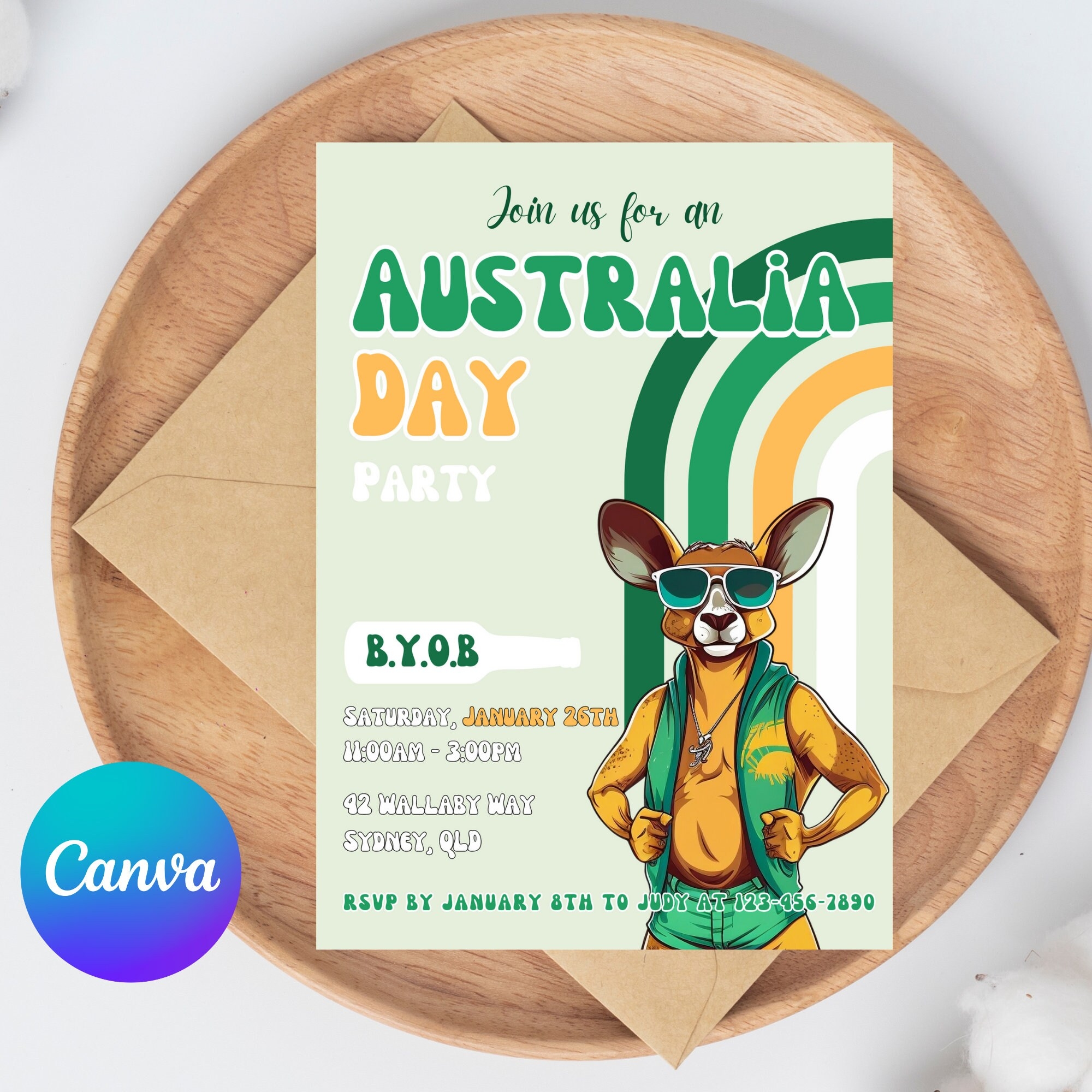 Australia Day Party Invitation Australia Day BBQ Invitation Australia Day Invitation Template Printable Australia Day Invitation Etsy UK