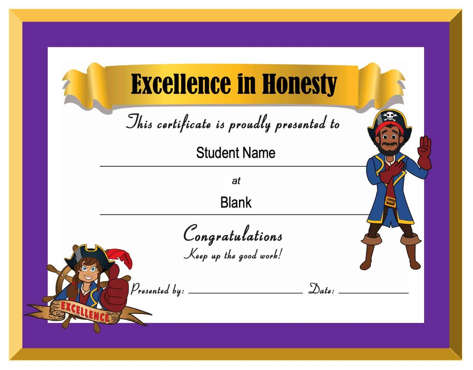 Free Printable Pirate Certificate Template Free Printable Pirate Certificate Template