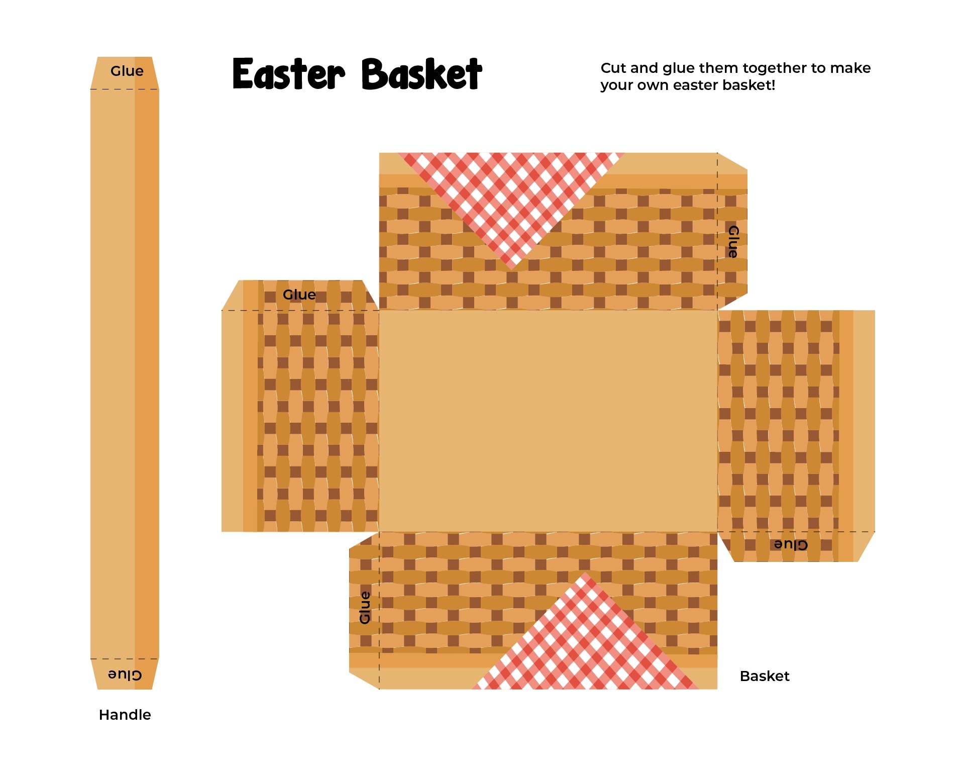 Free Printable Paper Basket Template