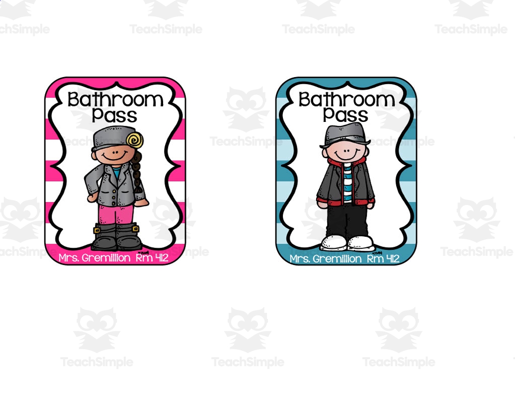 Bathroom Passes Bathroom Passes