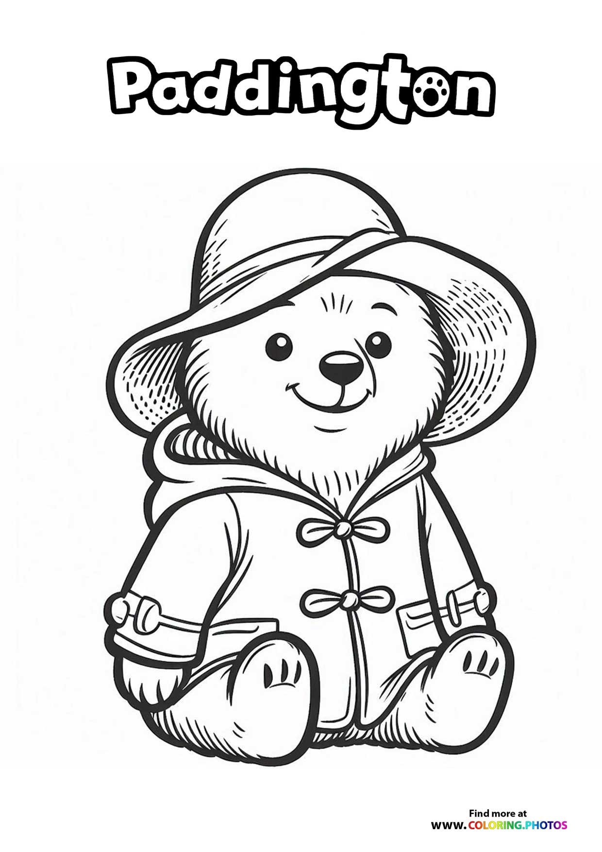 Free Printable Paddington Bear Template