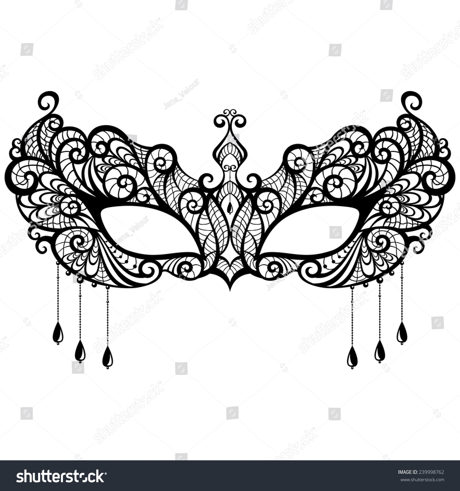 Free Printable Lace Masquerade Mask Templates