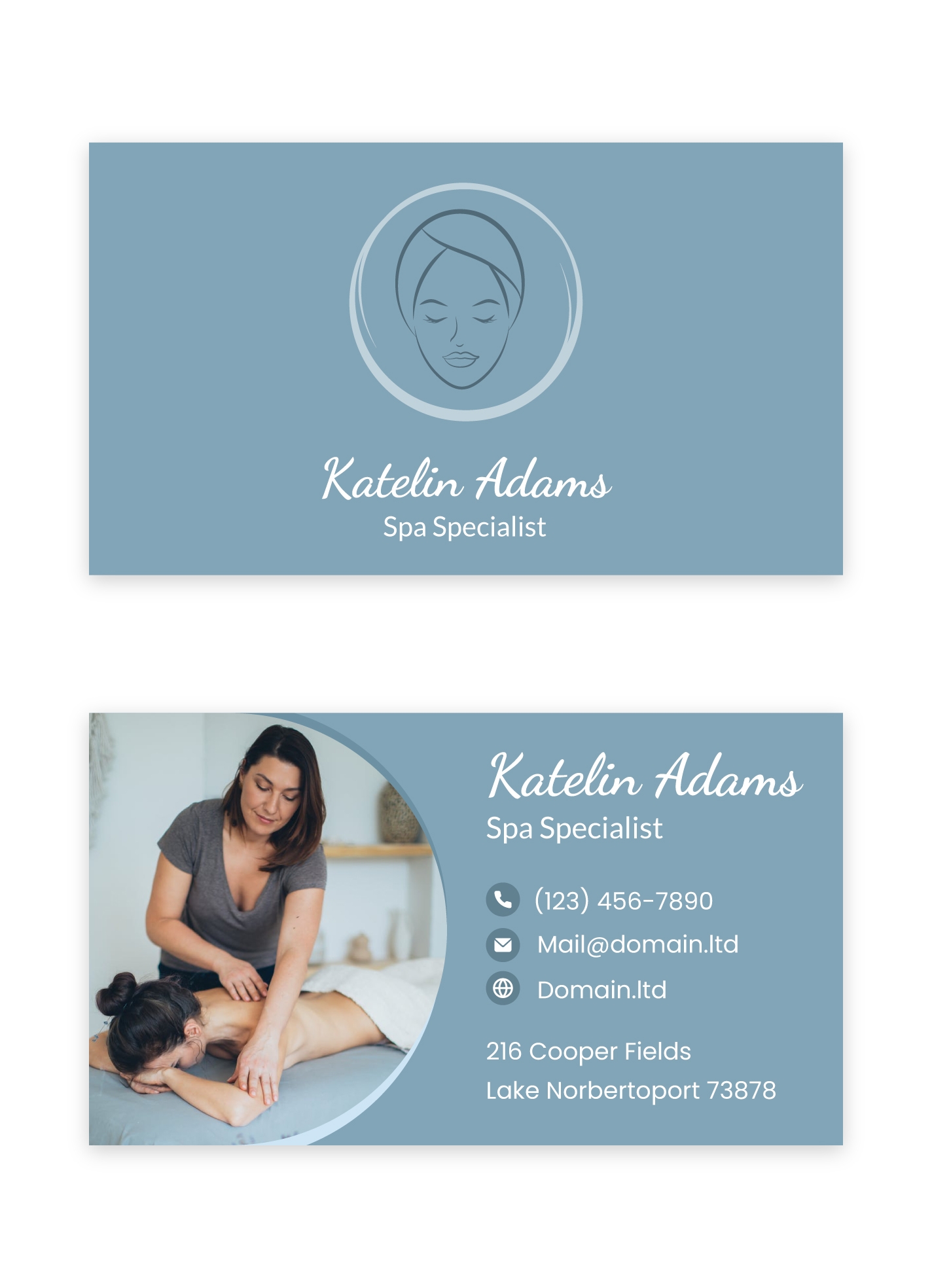 Beauty SPA Business Card Free Google Docs Template Gdoc io Worksheets Library