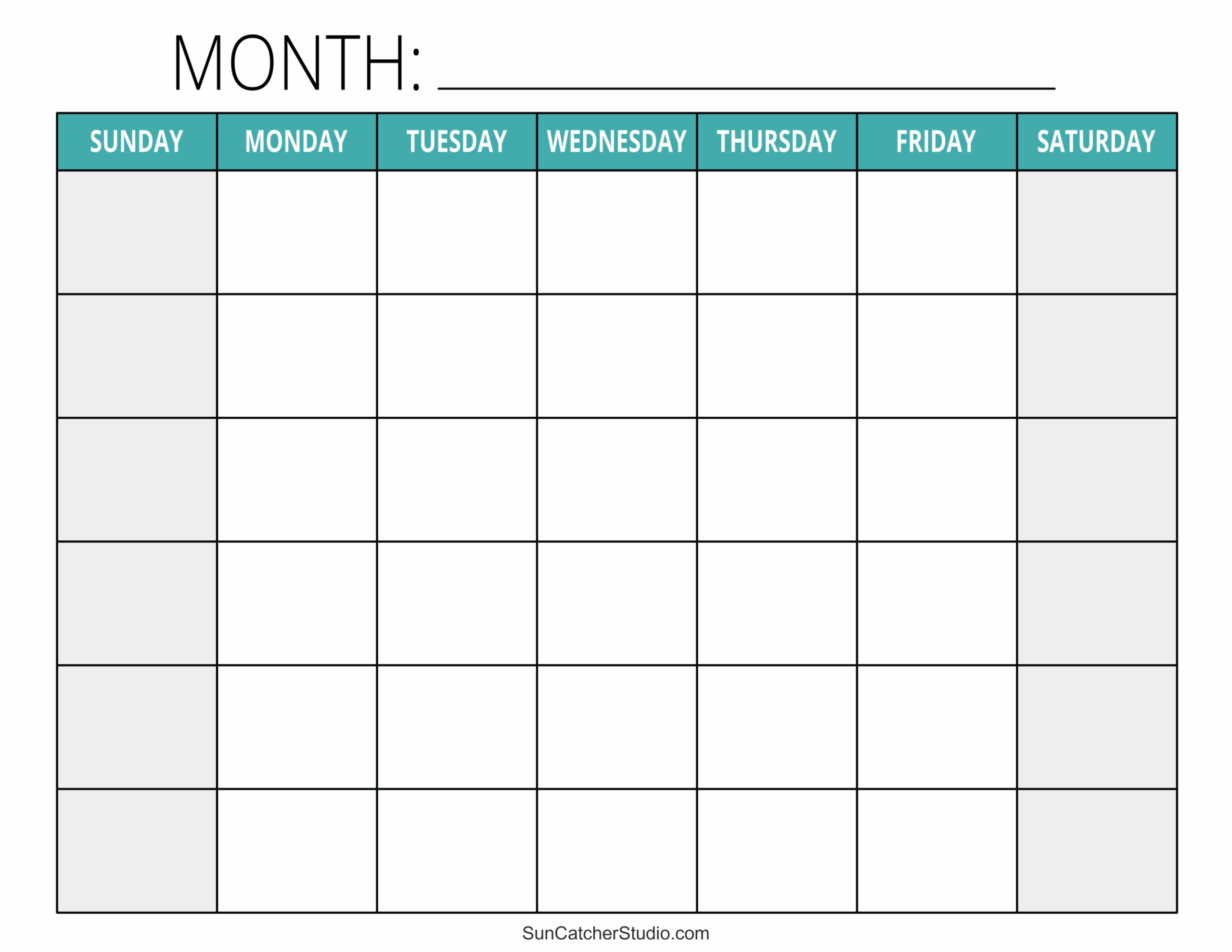 Free Printable Pdf Calendar Templates