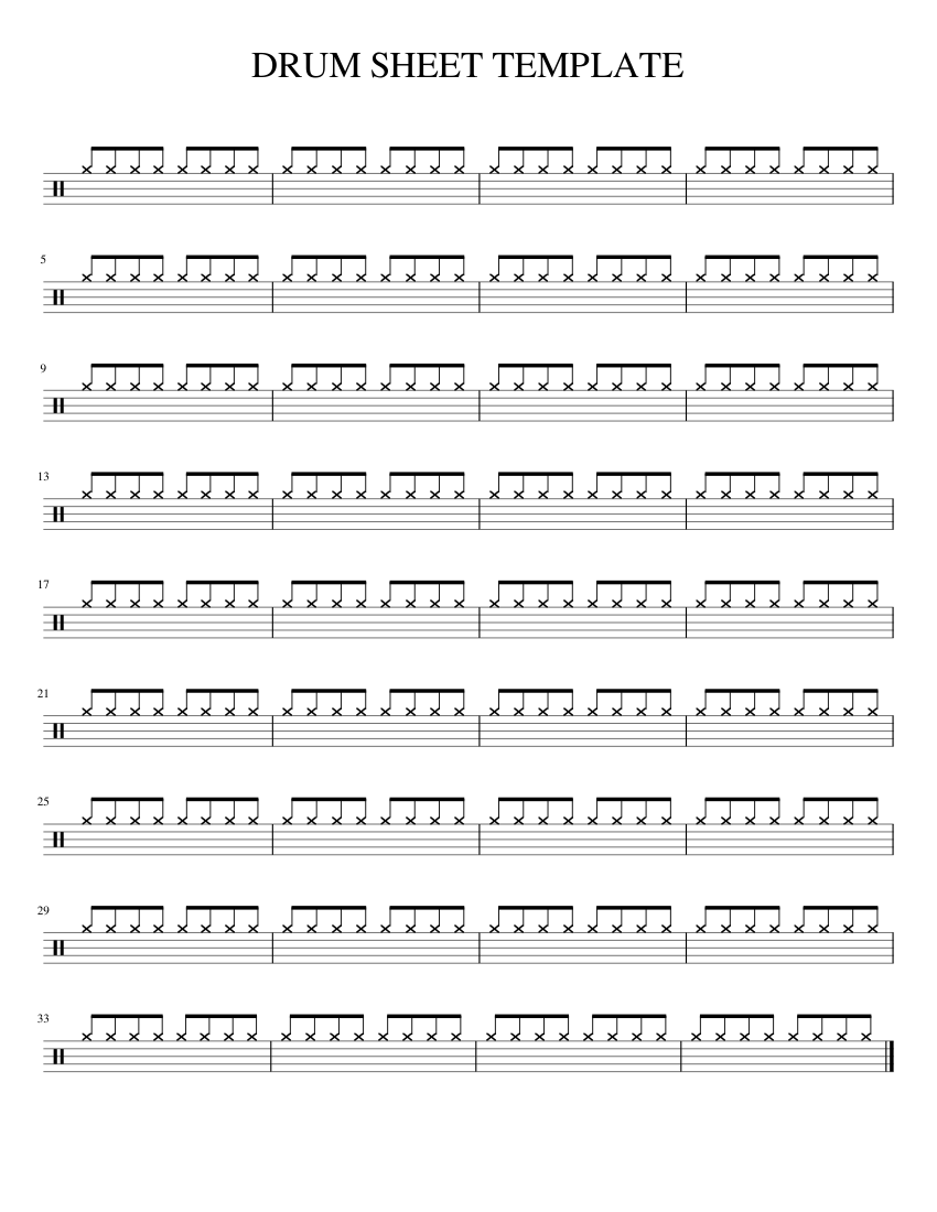 Blank Drum Sheet Template Sheet Music For Drum Group Solo Worksheets Library Blank Drum Sheet Template Sheet Music For Drum Group Solo Worksheets Library