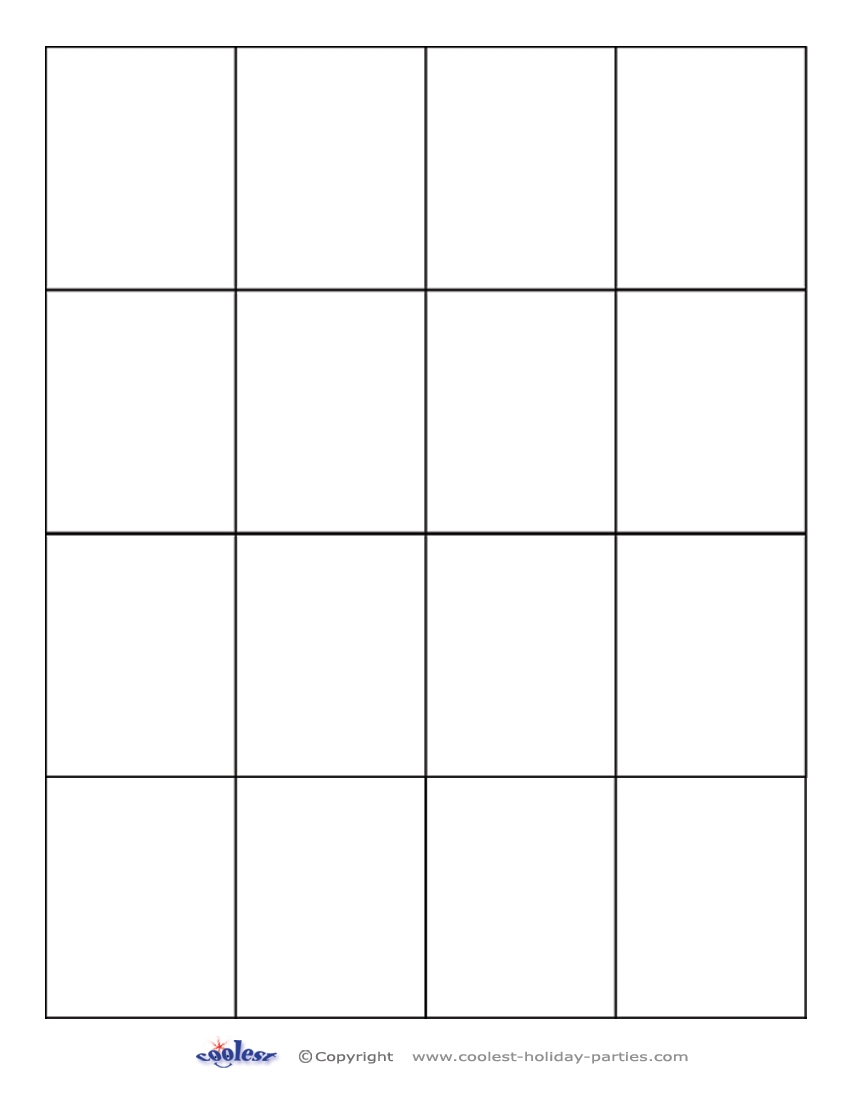 Free Printable Memory Game Template