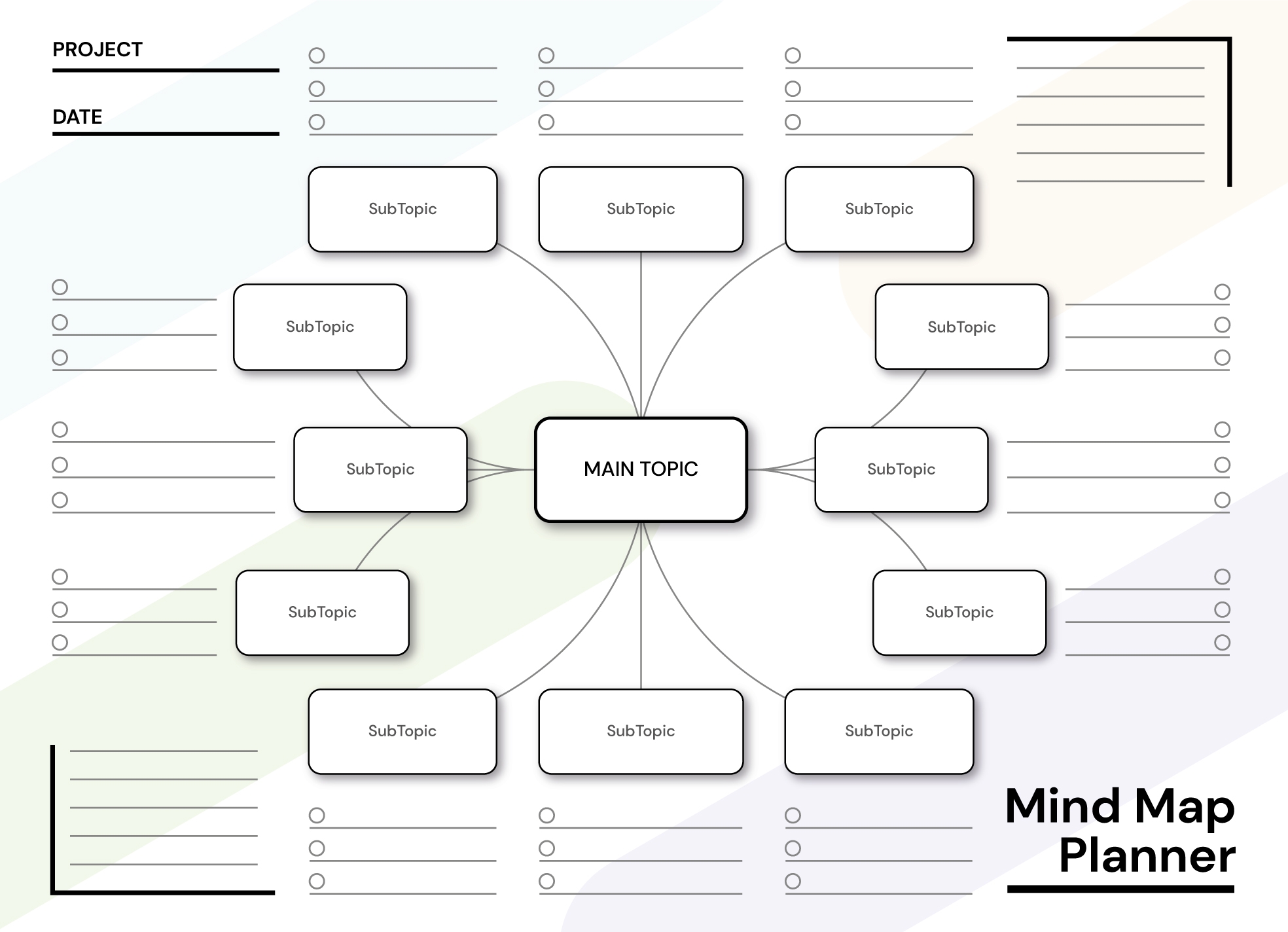Free Printable Mind Map Templates