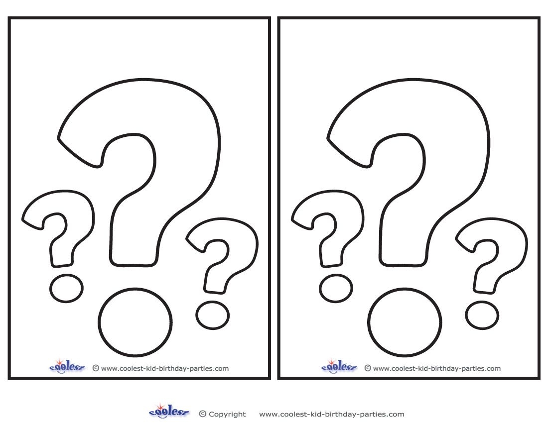 Free Printable Question Mark Template