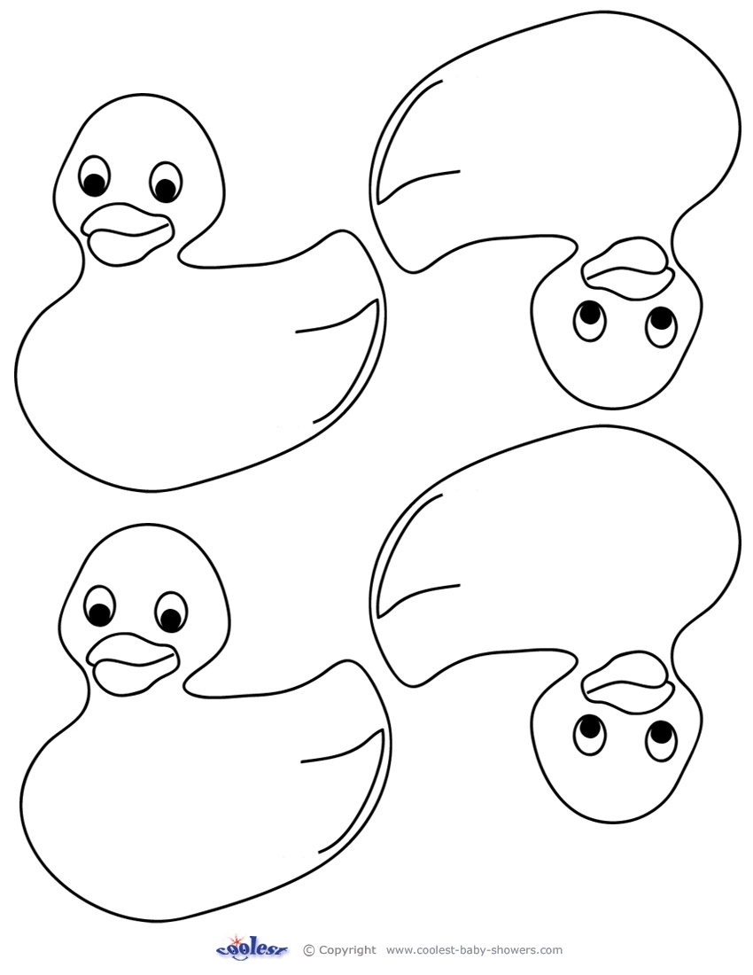 Free Printable Rubber Ducky Template