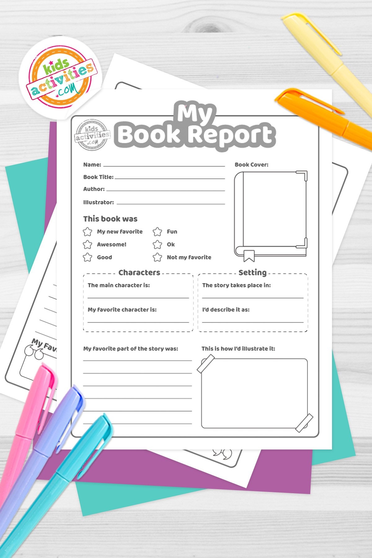 Book Report Template For Avid Readers Kids Activities Blog Book Report Template For Avid Readers Kids Activities Blog