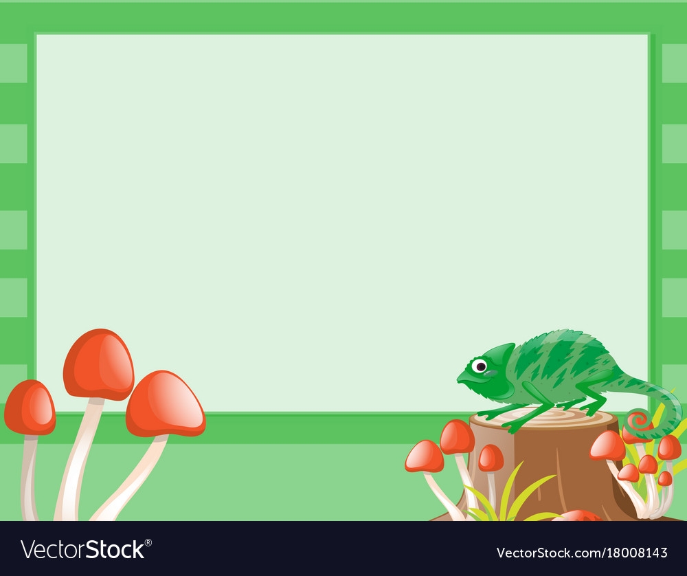 Free Printable Lizard Border Template