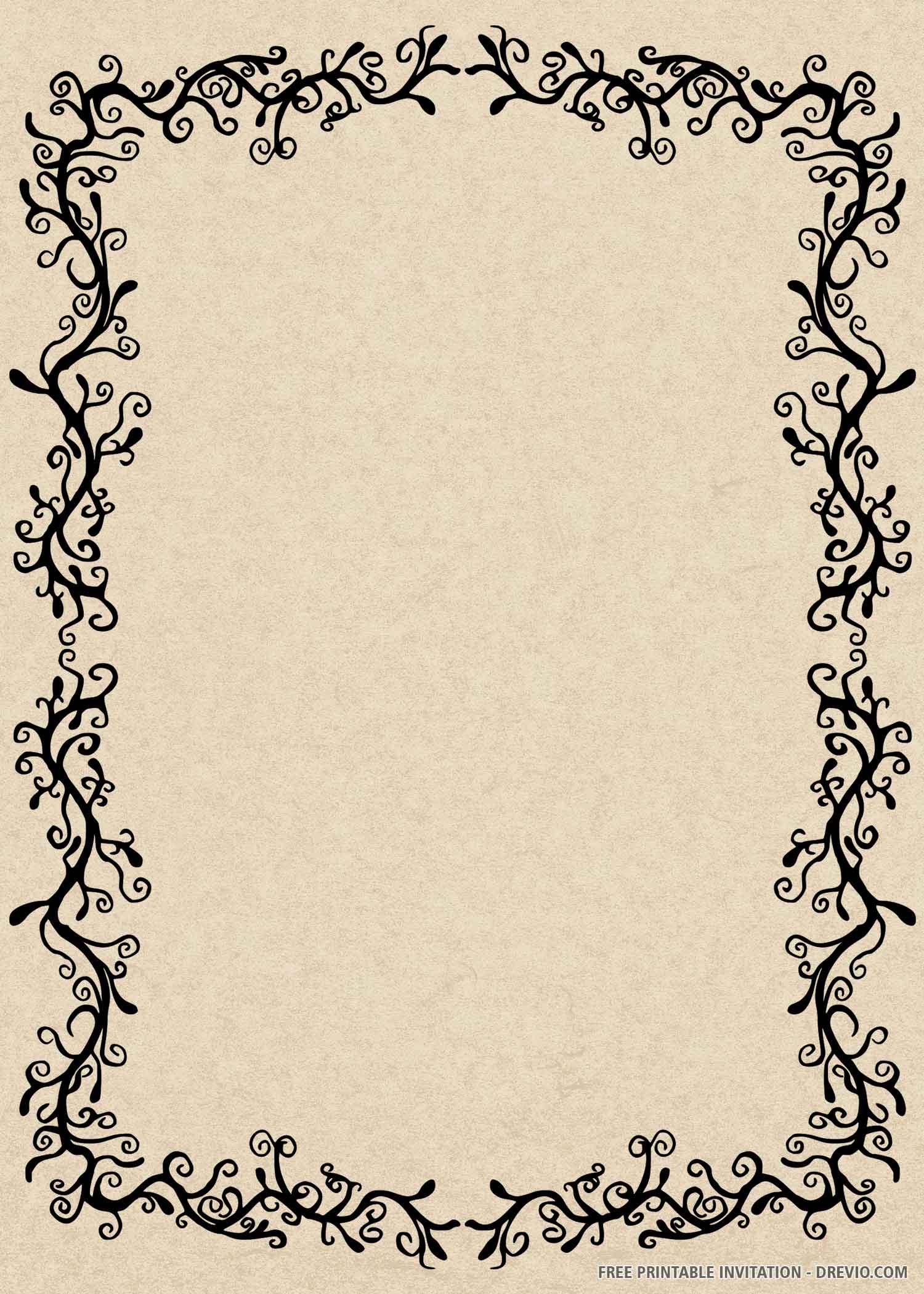 Browse FREE Invitation Template About Black Borders At Drevio Worksheets Library Browse FREE Invitation Template About Black Borders At Drevio Worksheets Library