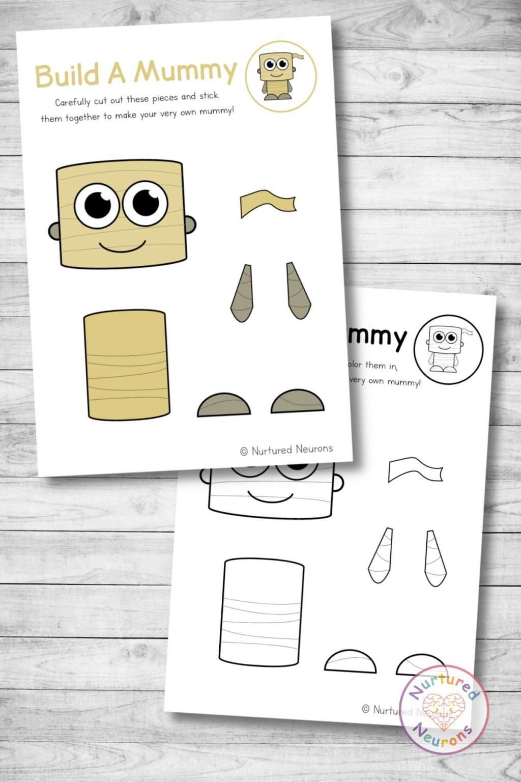 Free Printable Mummy Craft Template