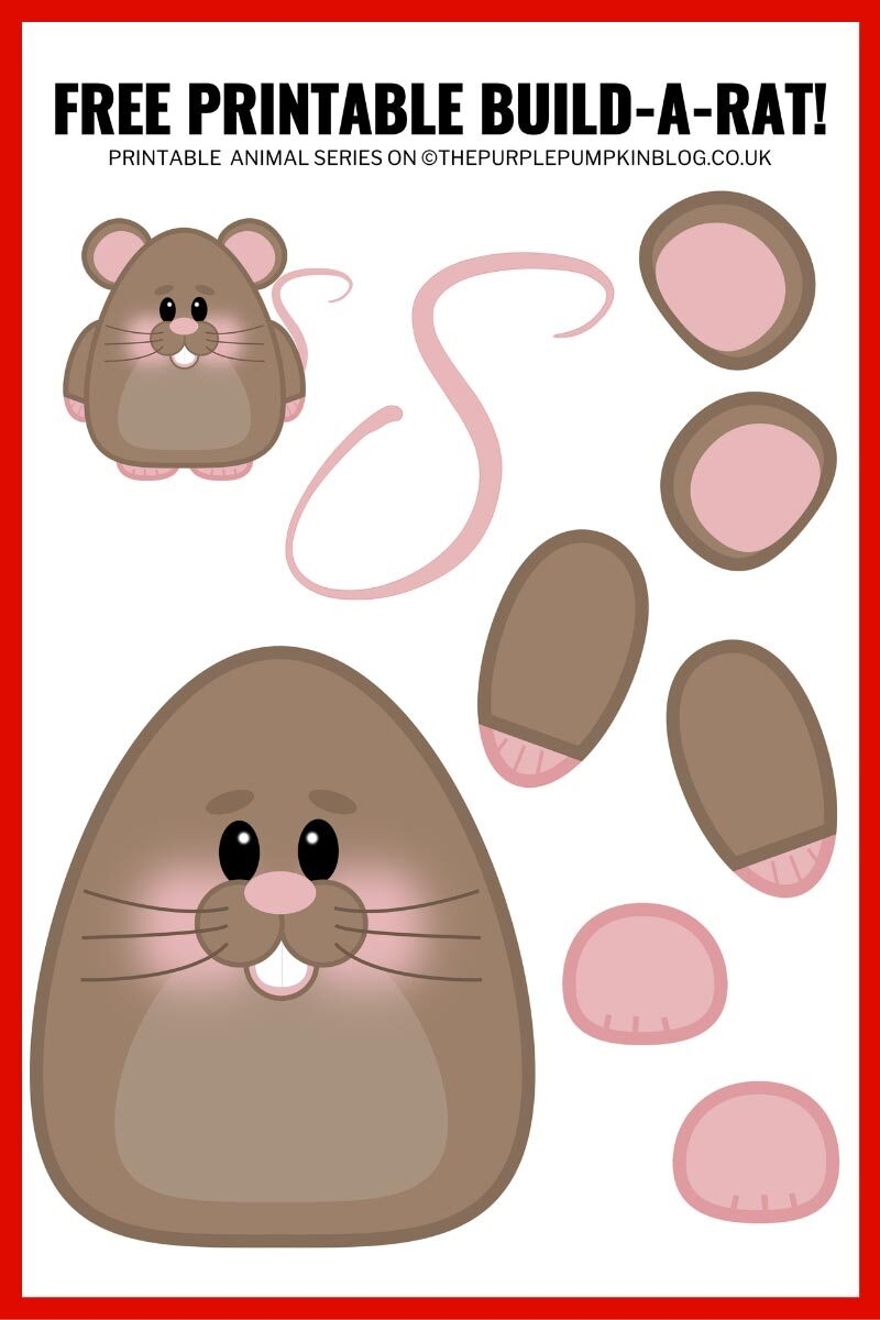 Free Printable Rat Template