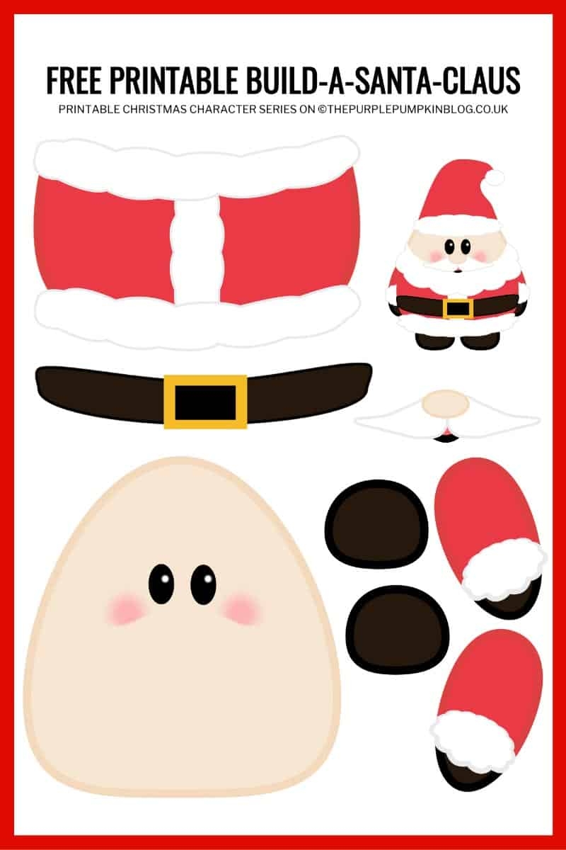 Build A Santa Printable Free Printable Paper Santa Template Build A Santa Printable Free Printable Paper Santa Template