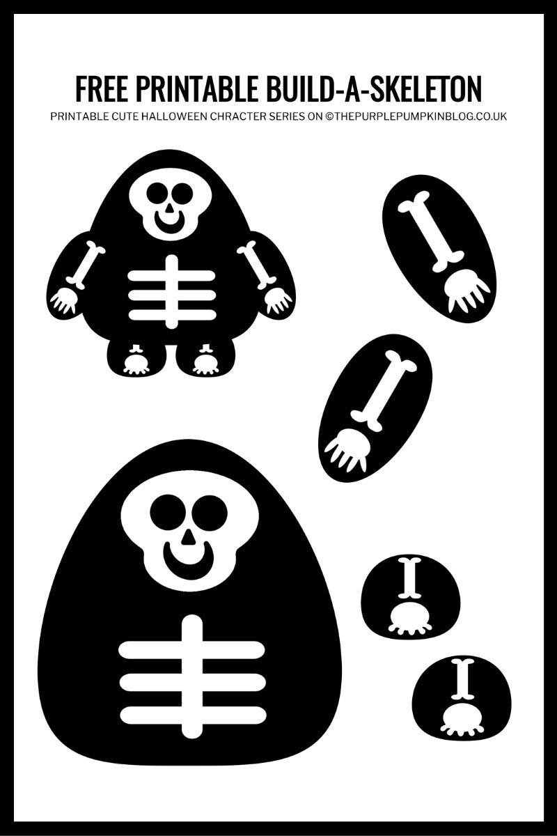 Free Printable Skeleton Craft Template