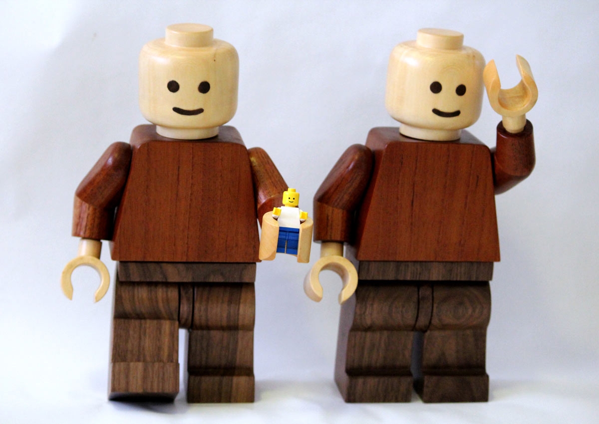 Build A Super Sized Lego Minifig Out Of Wood Make 