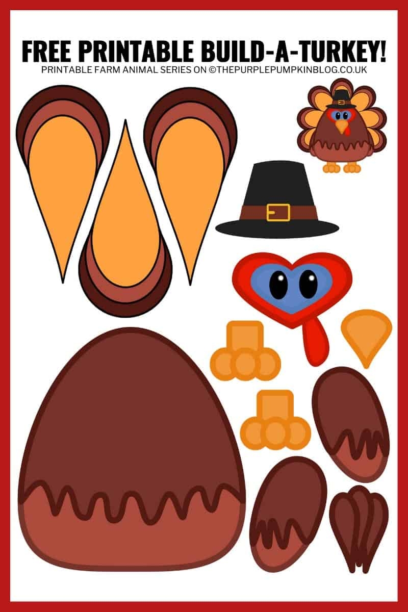 Free Printable Paper Plate Turkey Template