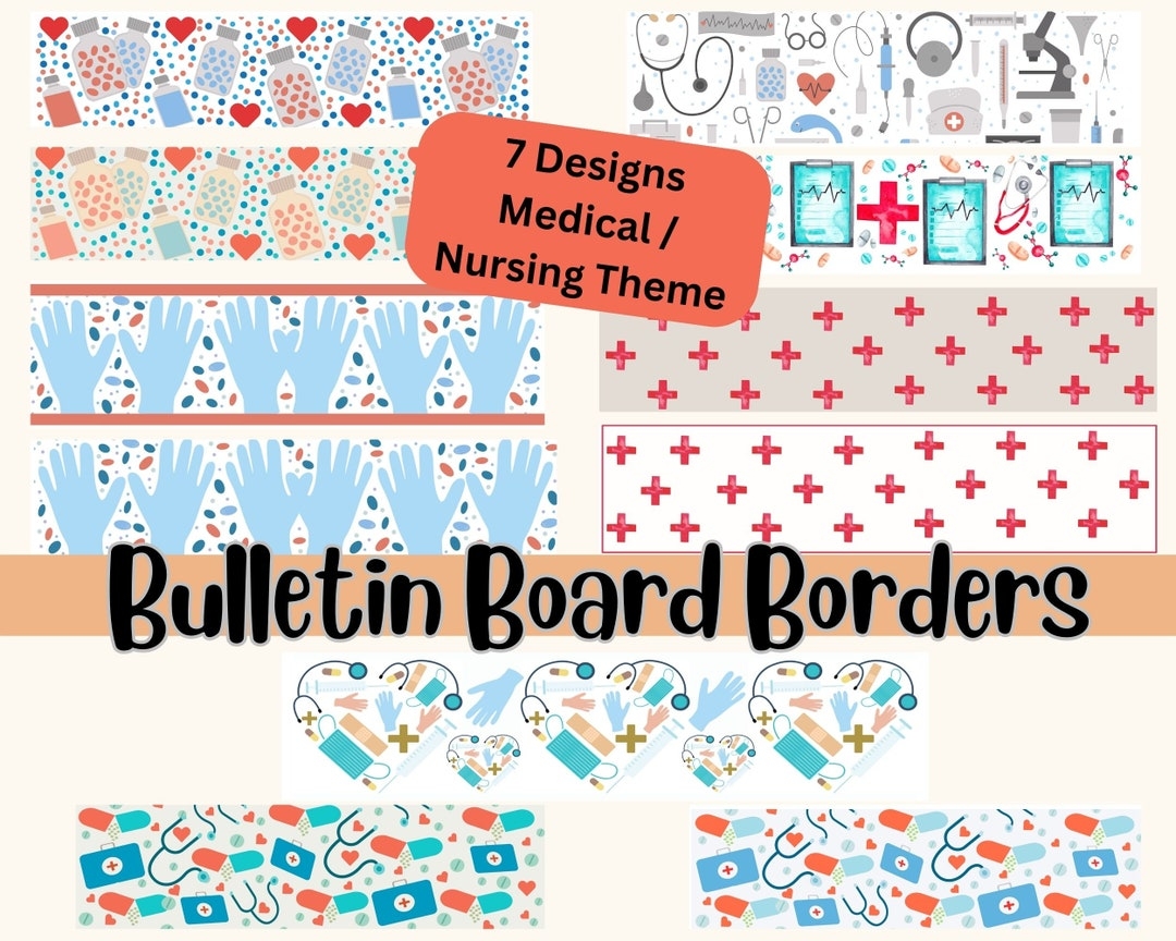 Bulletin Board Borders For School Nurse Nurse Office Add Creativity And Organization To Your Classroom Office Or Home Etsy Bulletin Board Borders For School Nurse Nurse Office Add Creativity And Organization To Your Classroom Office Or Home Etsy