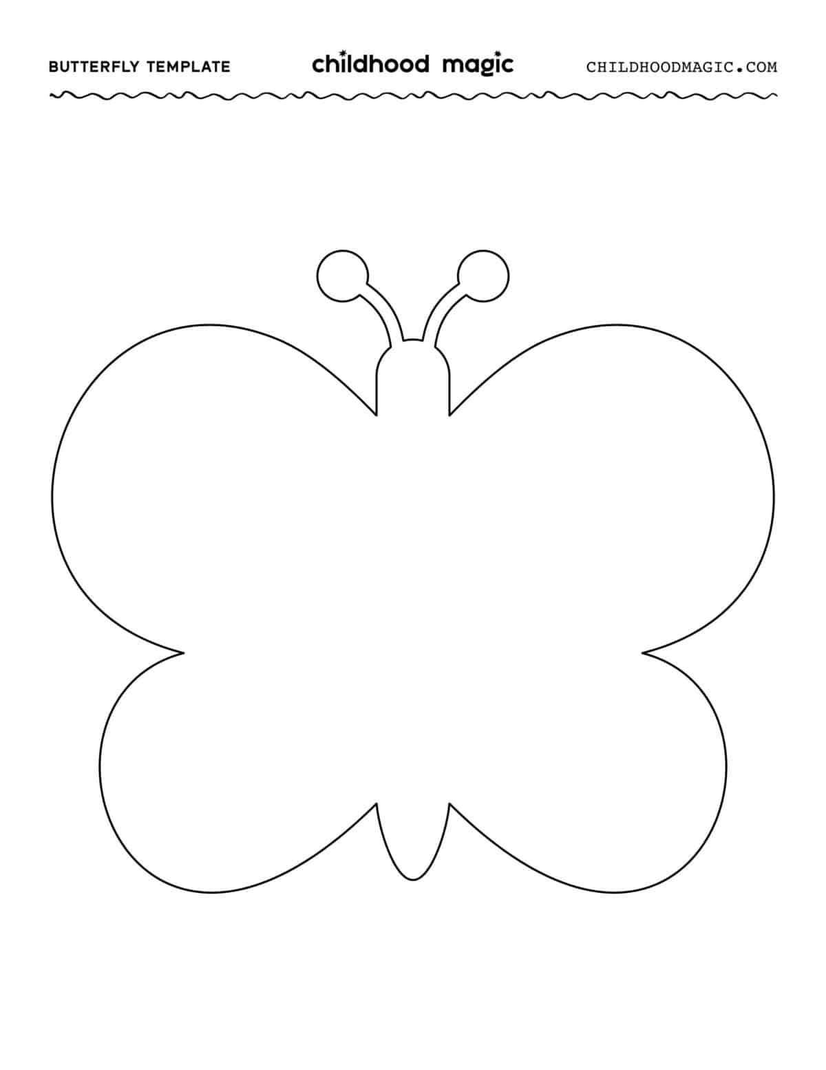 Free Printable Large Butterfly Templates