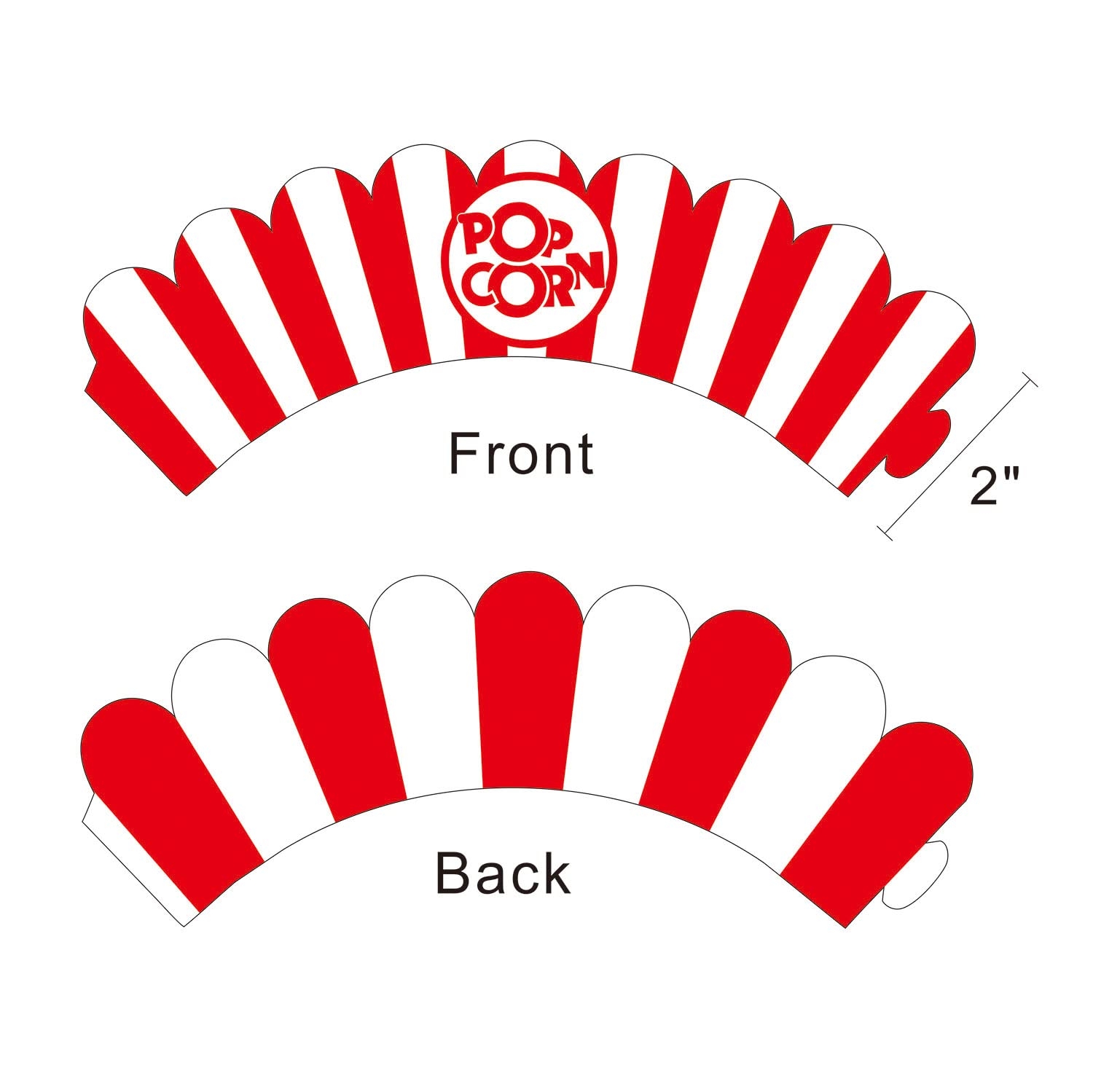 Buy OZCZKZZ Popcorn Cupcake Wrappers Circus Party Supplies And 