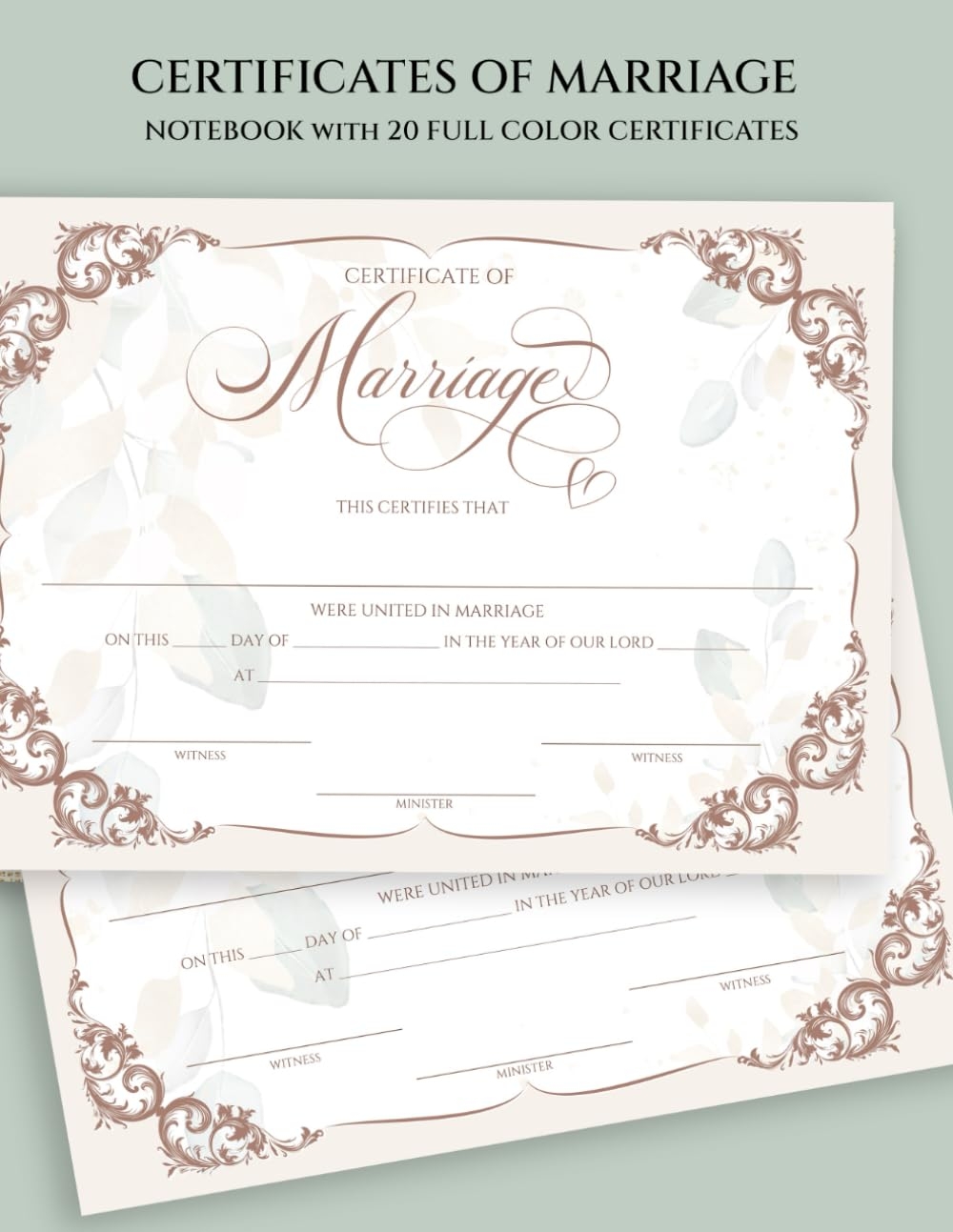 Free Printable Marriage License Template