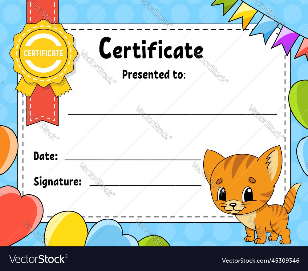 Free Printable Kid Certificate Template Free Printable Kid Certificate Template