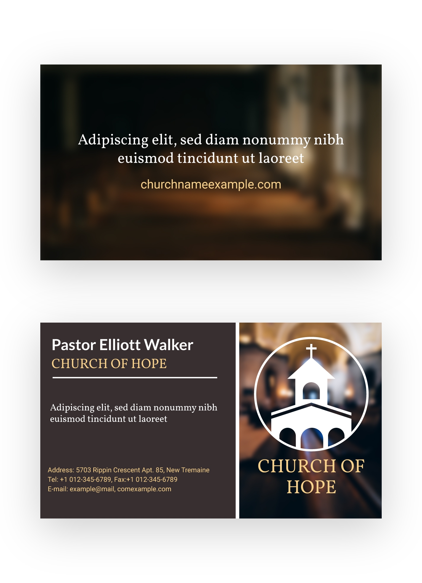 Christian Church Business Card Free Google Docs Template Gdoc io