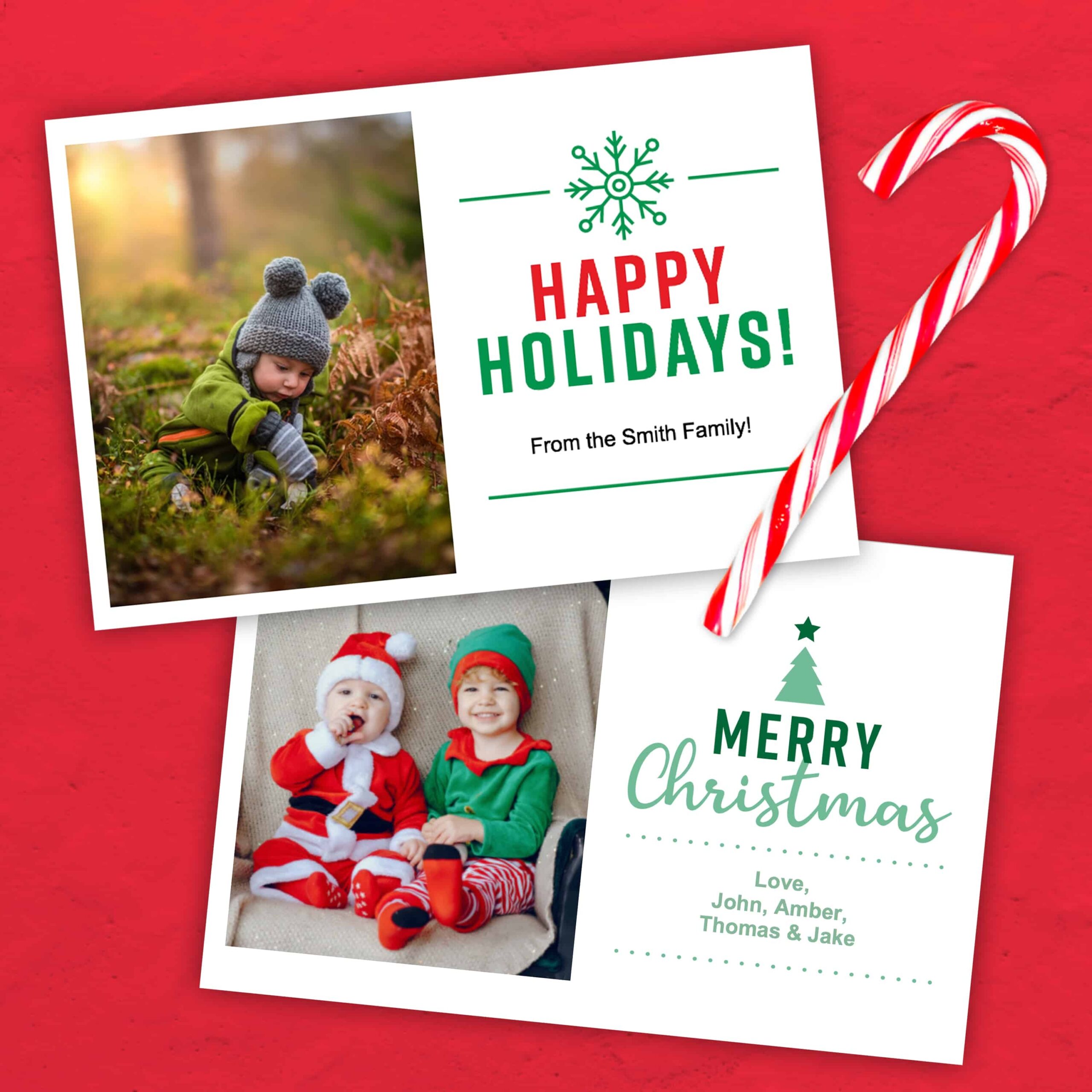 Free Printable Picture Christmas Card Templates Free Printable Picture Christmas Card Templates