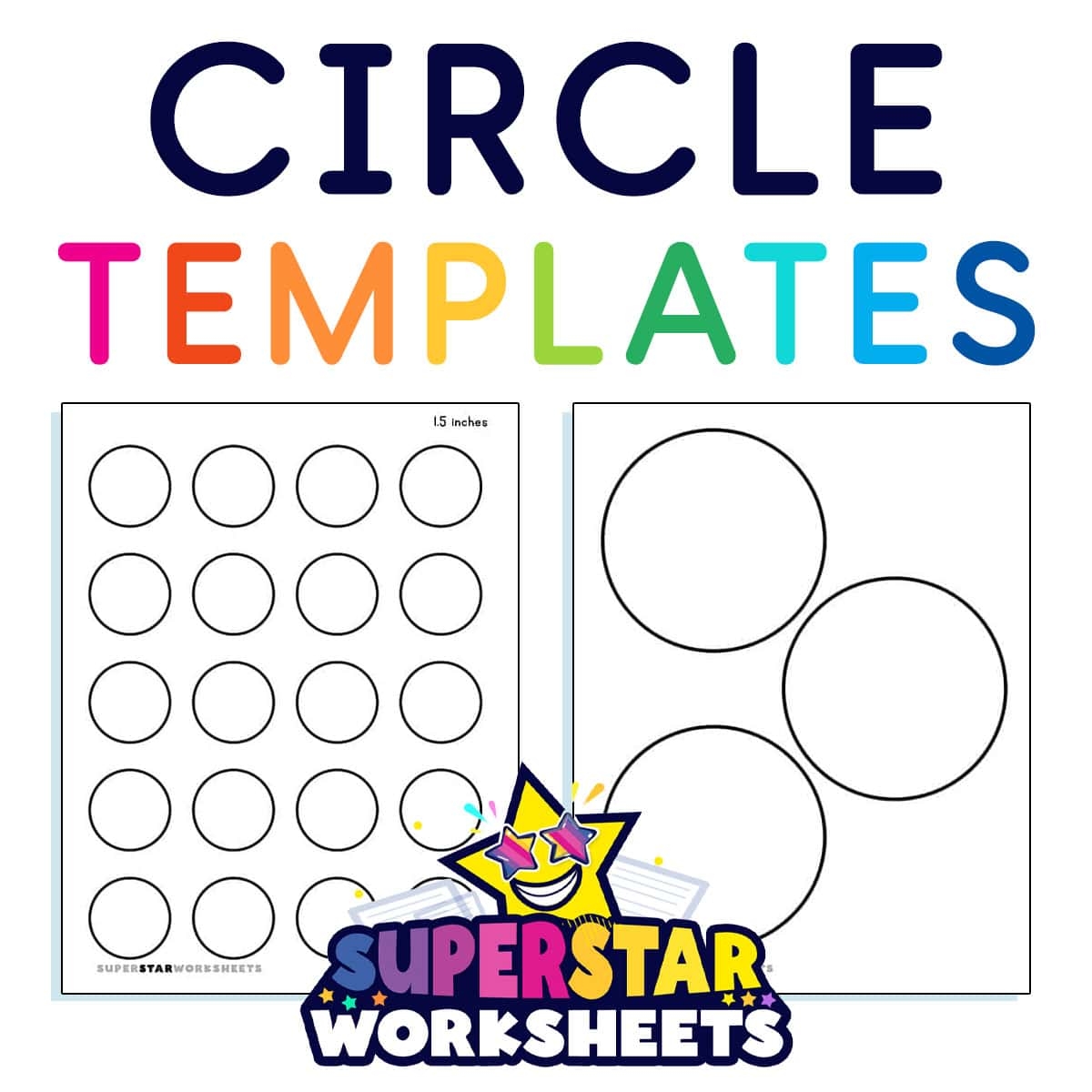 Circle Template Superstar Worksheets