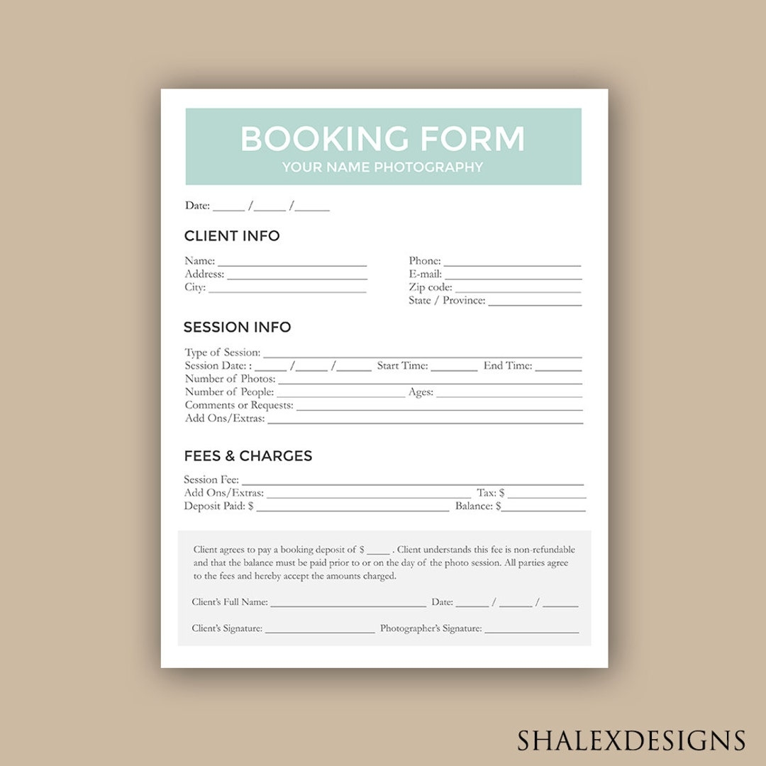 Client Booking Form For Photographer Booking Sessions Template Photography Contract Session Booking Sign Up PSD INSTANT DOWNLOAD Etsy Client Booking Form For Photographer Booking Sessions Template Photography Contract Session Booking Sign Up PSD INSTANT DOWNLOAD Etsy