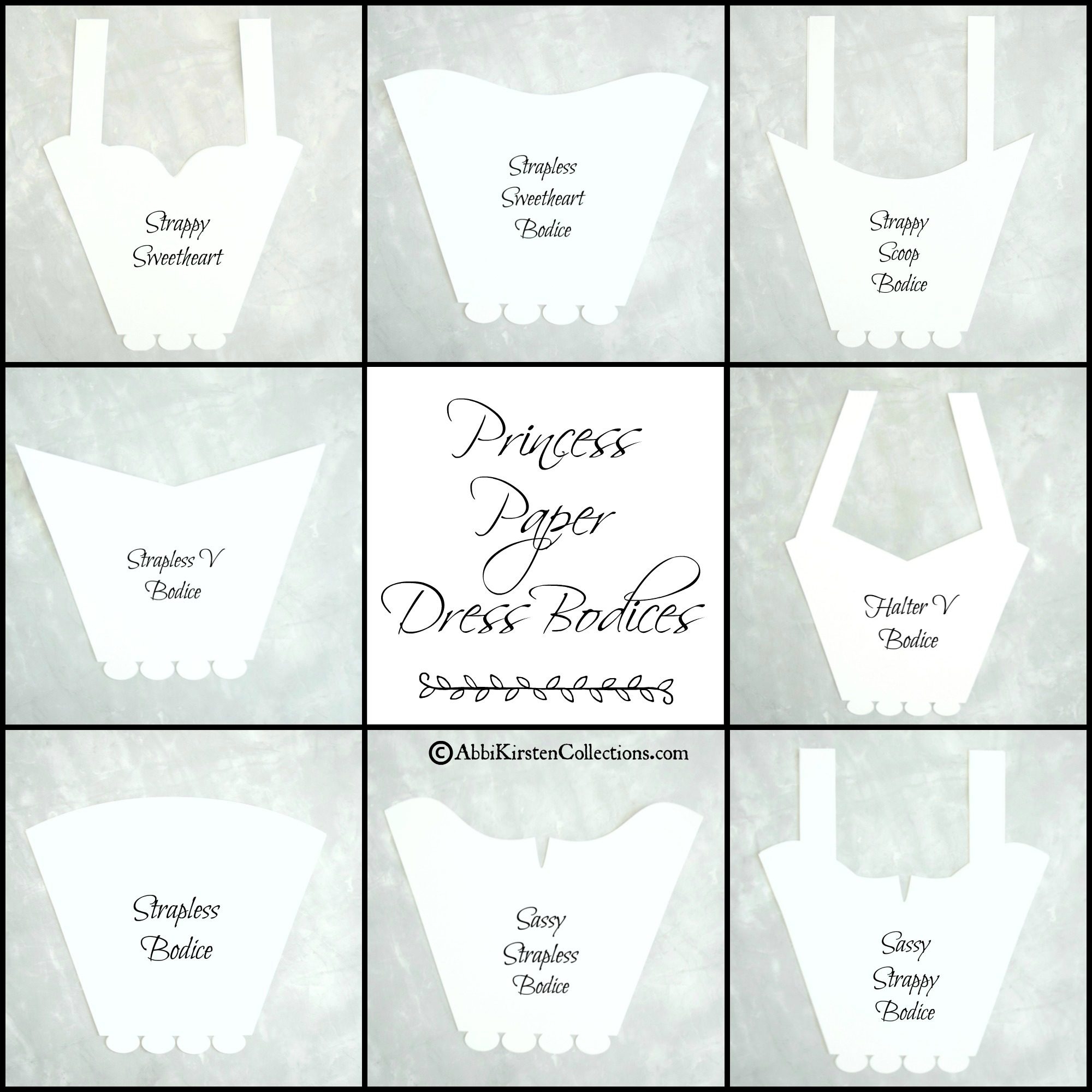Free Printable Paper Dress Template