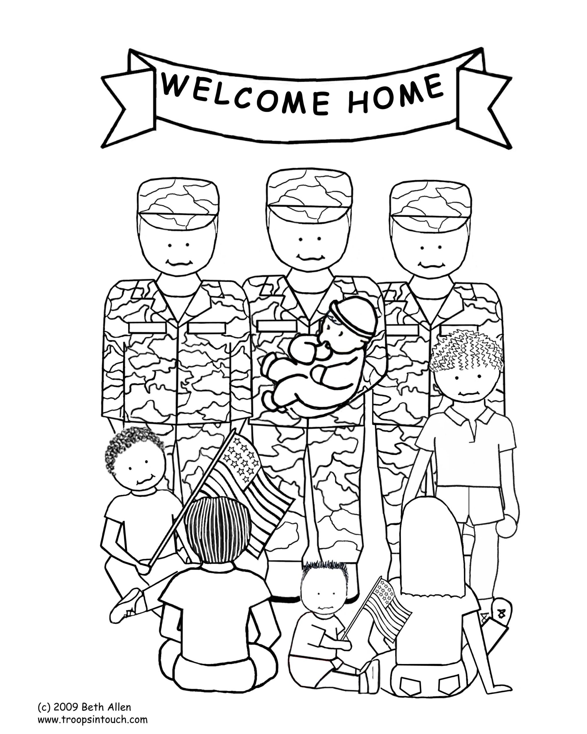 Free Printable Military Welcome Home Template