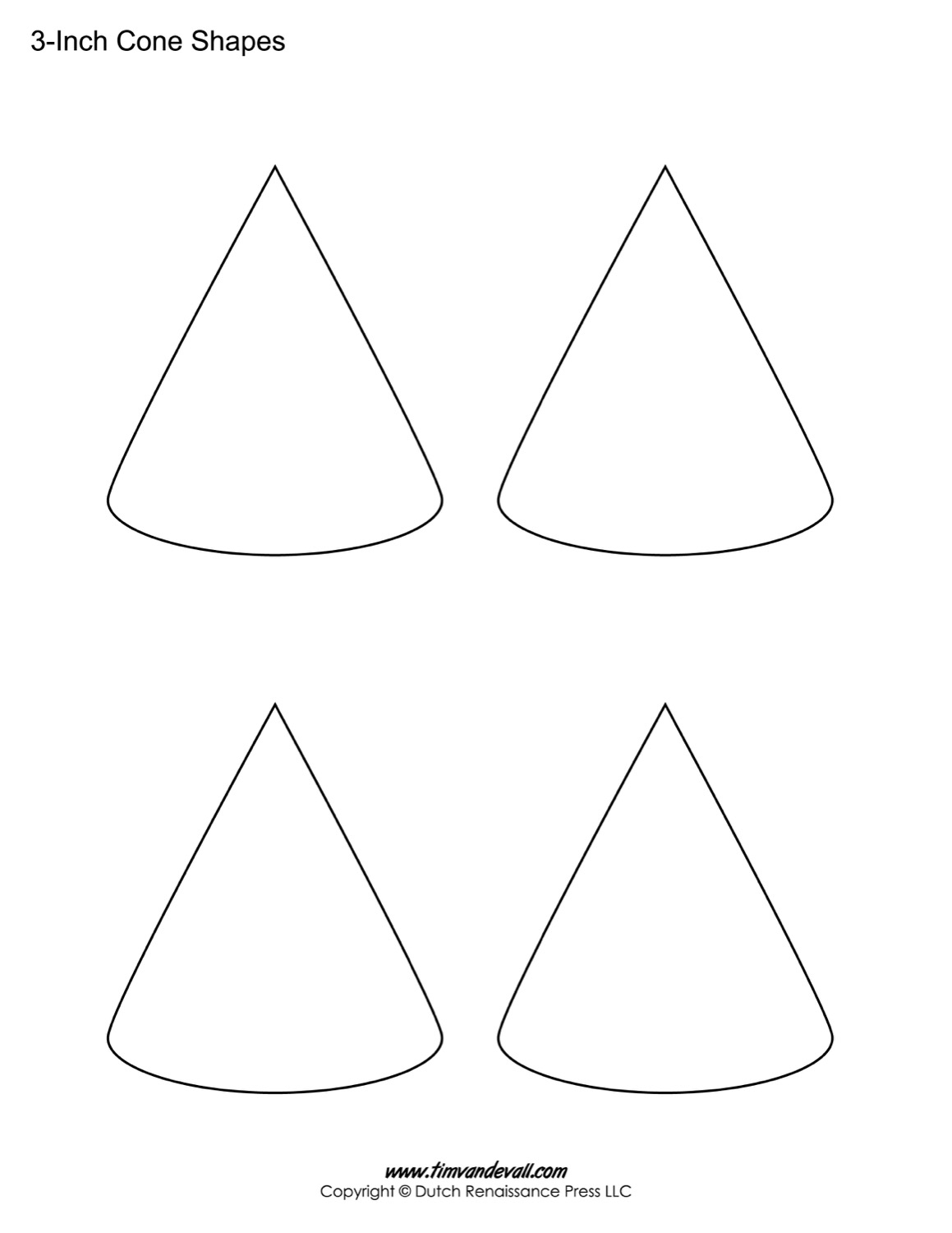Free Printable Paper Cone Template