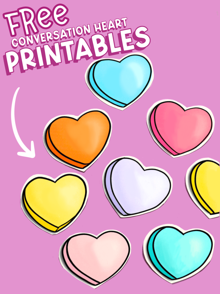 Conversation Heart Printable Printable Party Favors Conversation Heart Printable Printable Party Favors