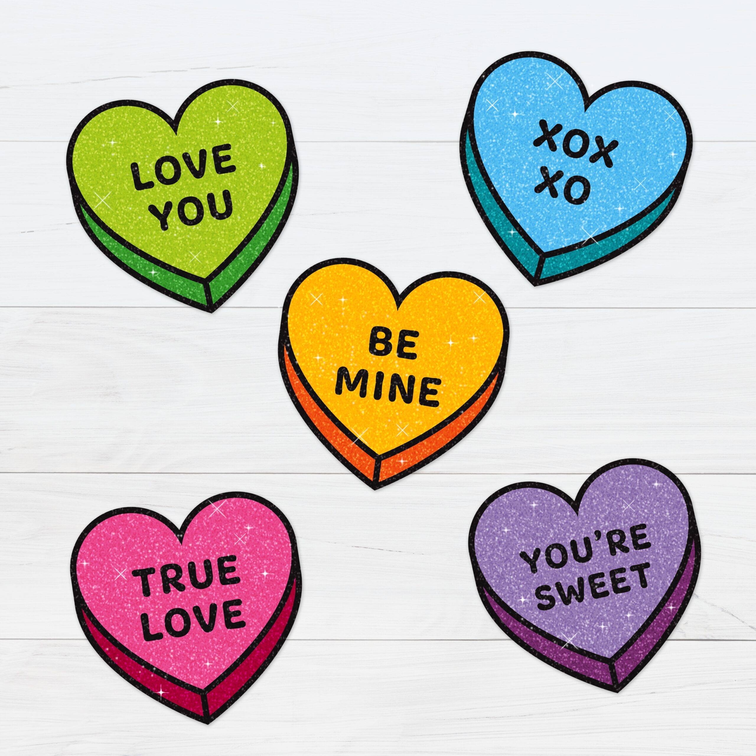 Free Printable Printable Template Conversation Hearts