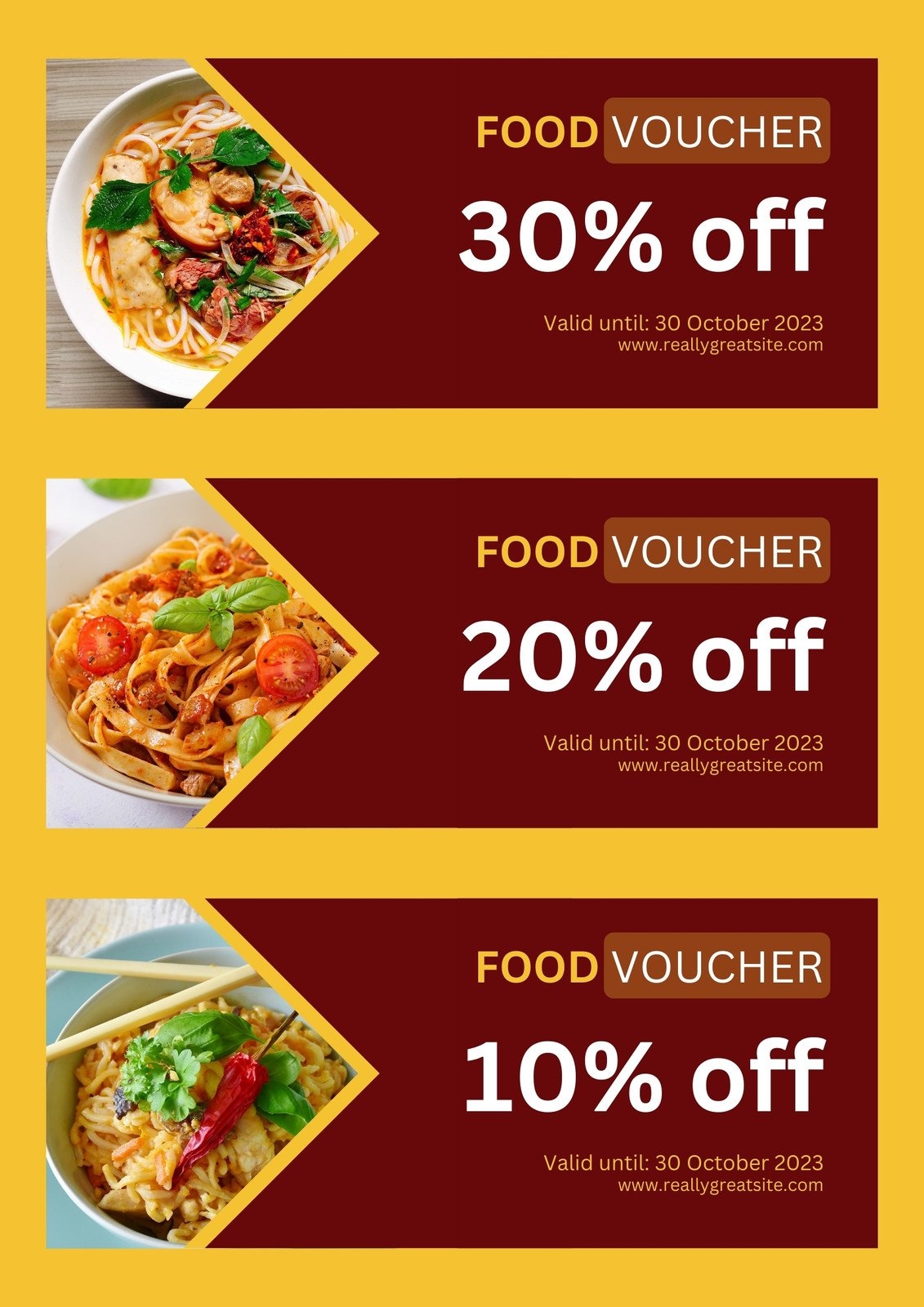 Free Printable Restaurant Coupons Templates