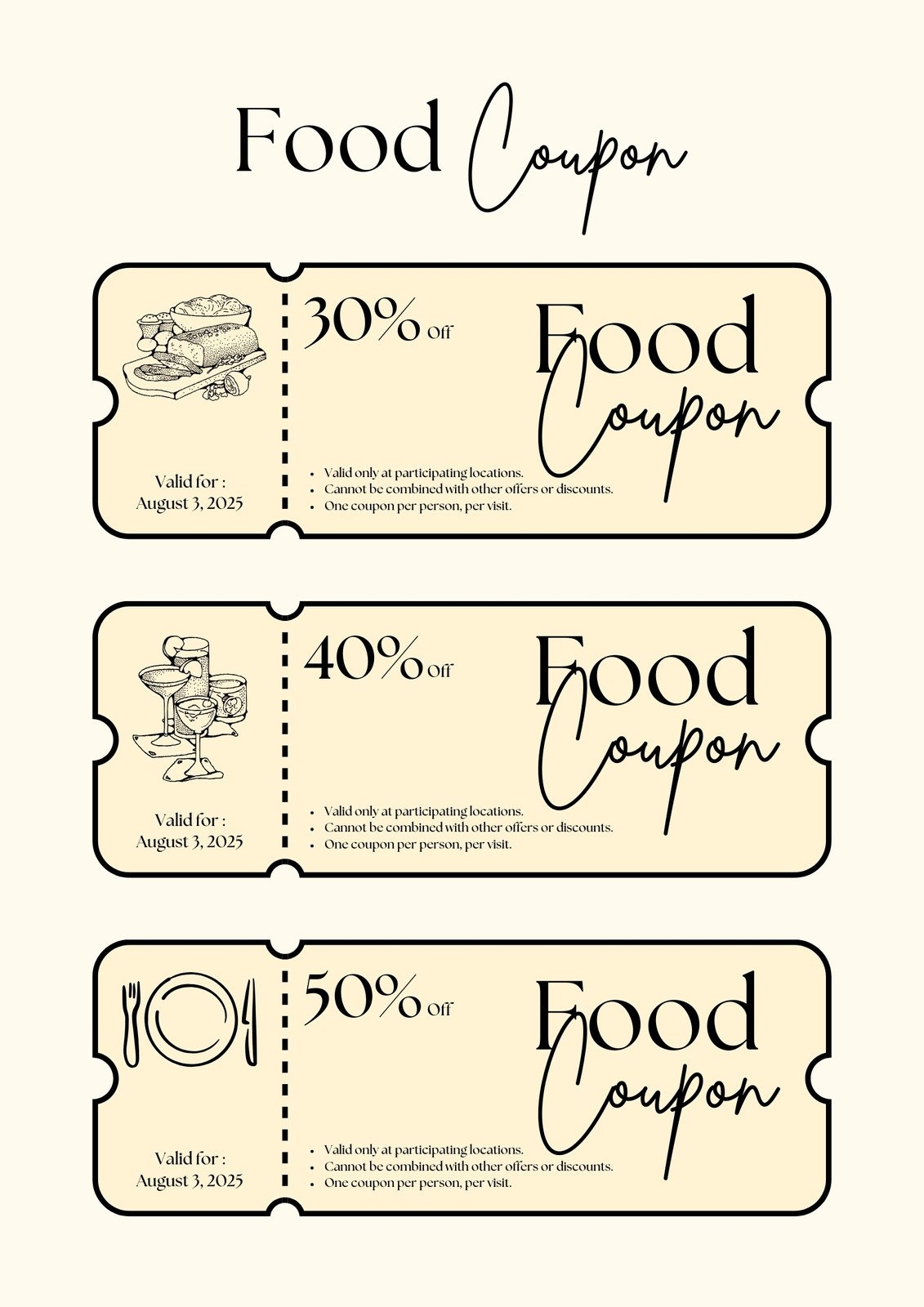 Customize 366 Food Coupon Templates Online Canva