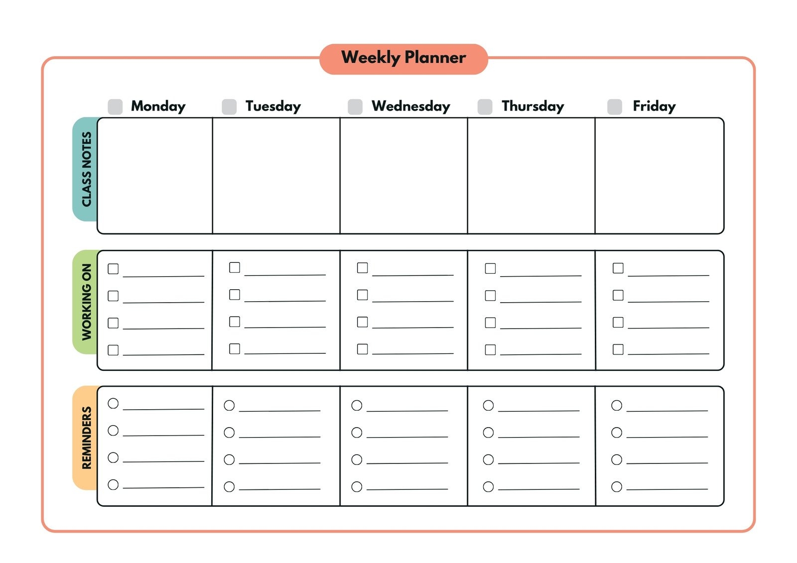 Customize 508 Student Planner Templates Online Canva