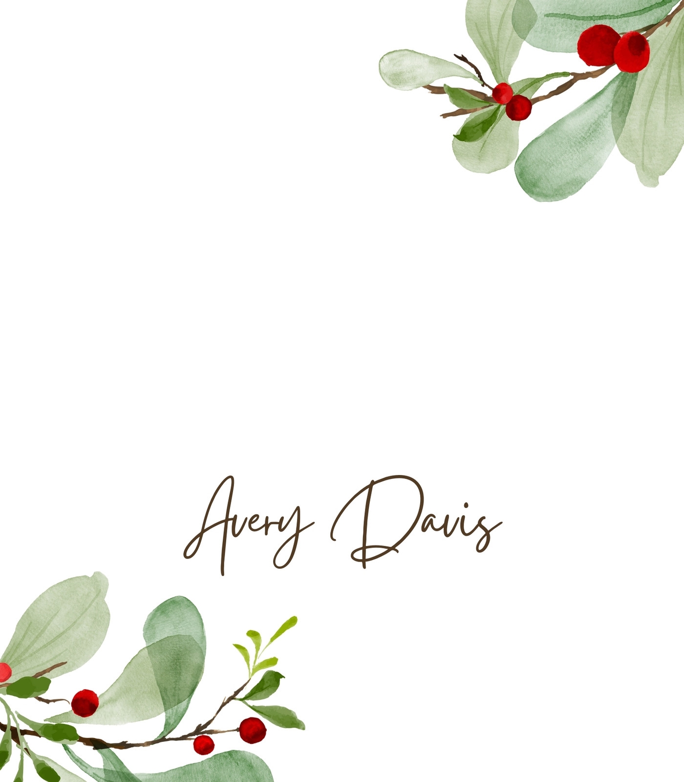 Customize 78 Christmas Place Card Templates Online Canva