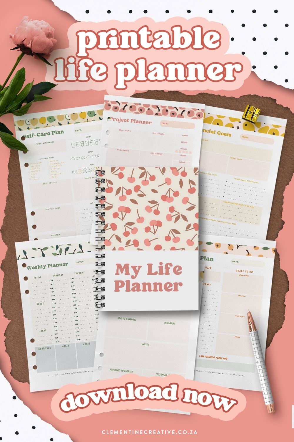 Cute Free Printable Life Planner PDF To Organize Your Life Cute Free Printable Life Planner PDF To Organize Your Life