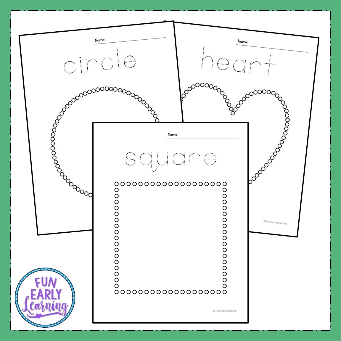 Dab a Dot Shapes Q Tip Painting Fun Early Learning Dab a Dot Shapes Q Tip Painting Fun Early Learning