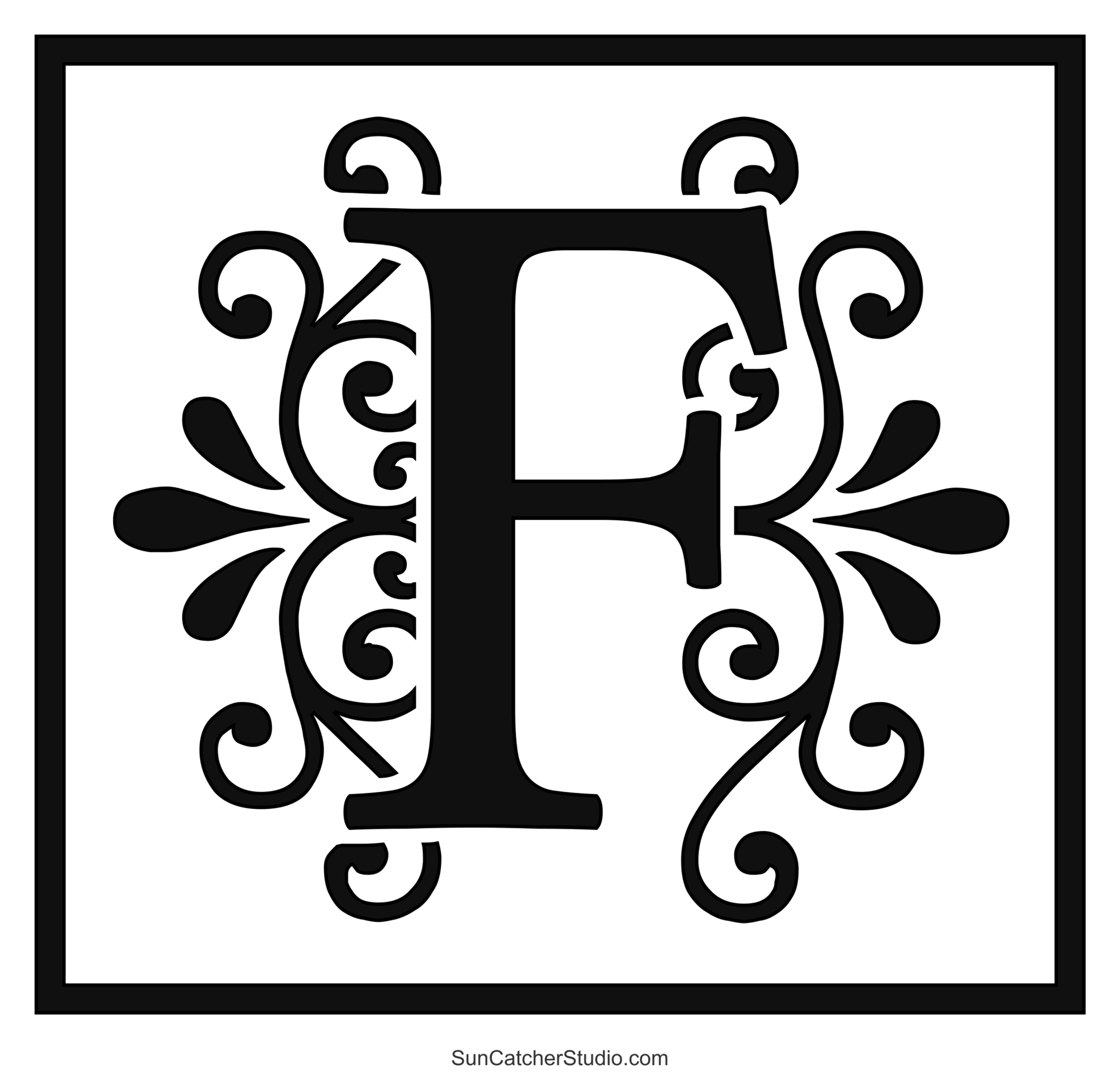 Free Printable Monogram Letter Template