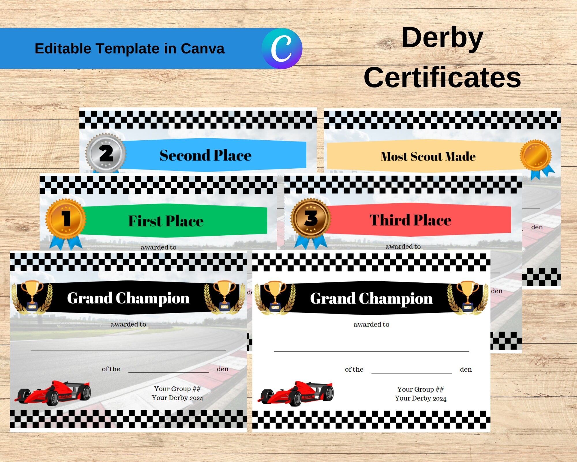 Free Printable Pinewood Derby Certificate Template Free Printable Pinewood Derby Certificate Template