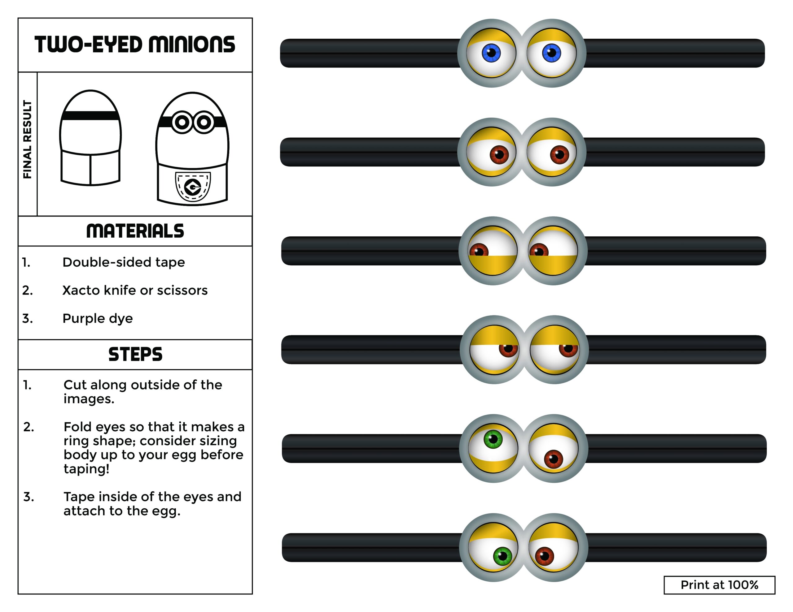 DespEGGable Me DIY Minion Costumes For Easter Eggs Printables FUN Blog DespEGGable Me DIY Minion Costumes For Easter Eggs Printables FUN Blog