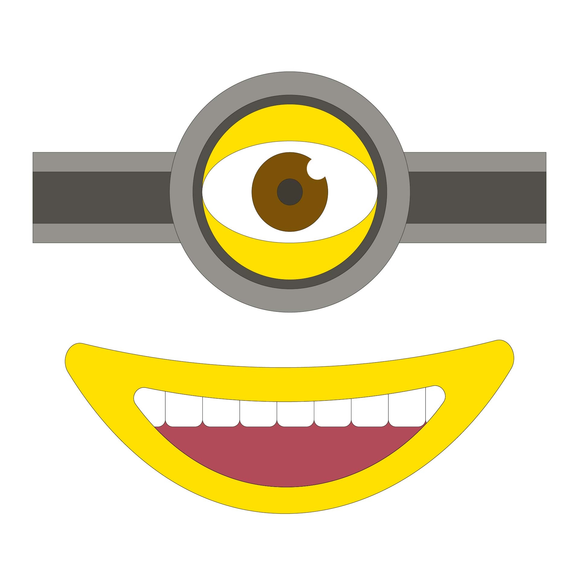 Free Printable Minion Goggles Template Free Printable Minion Goggles Template