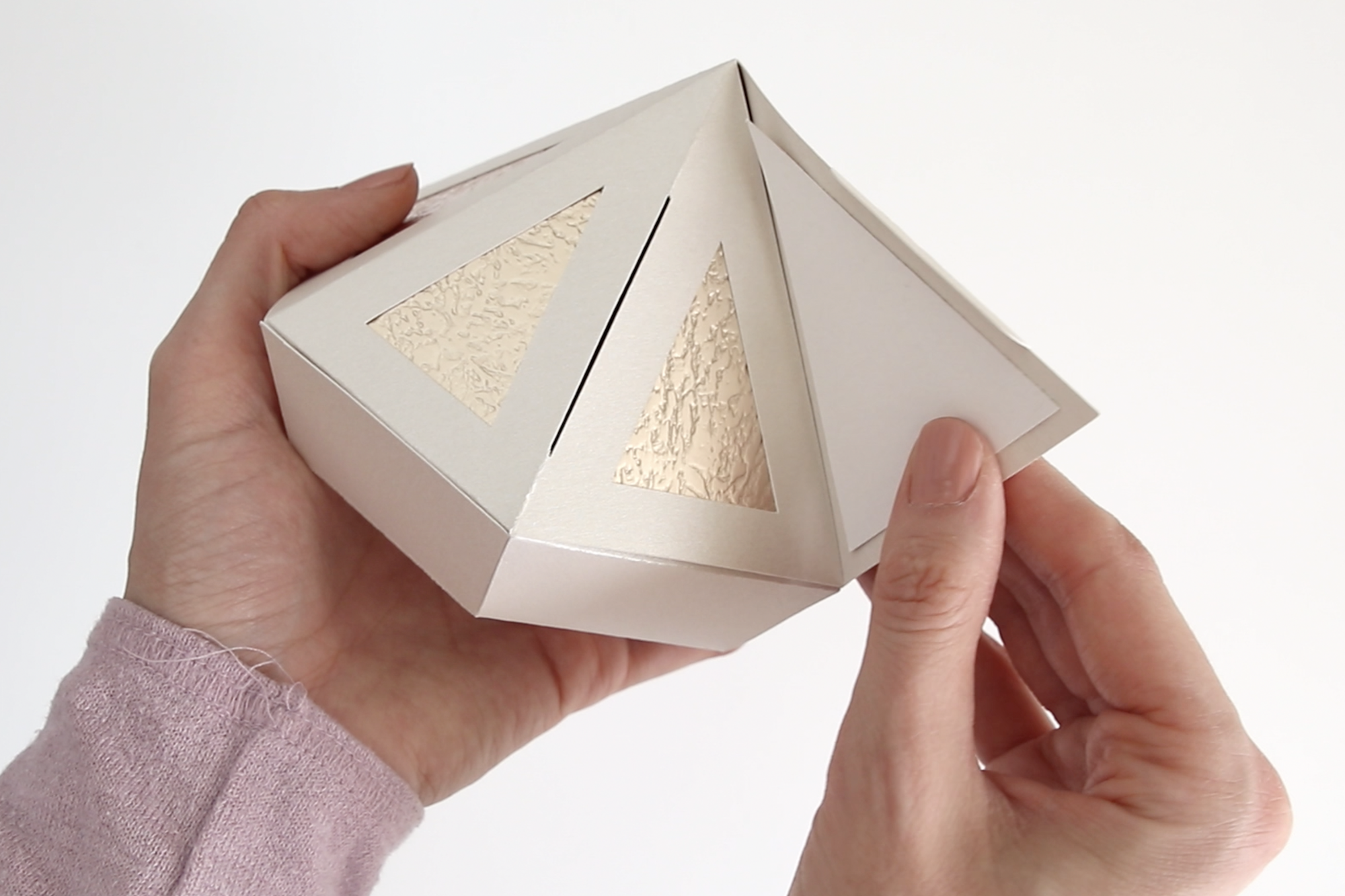 Diamond Box Template Free Cricut Gift Box SVG Gilded Stork